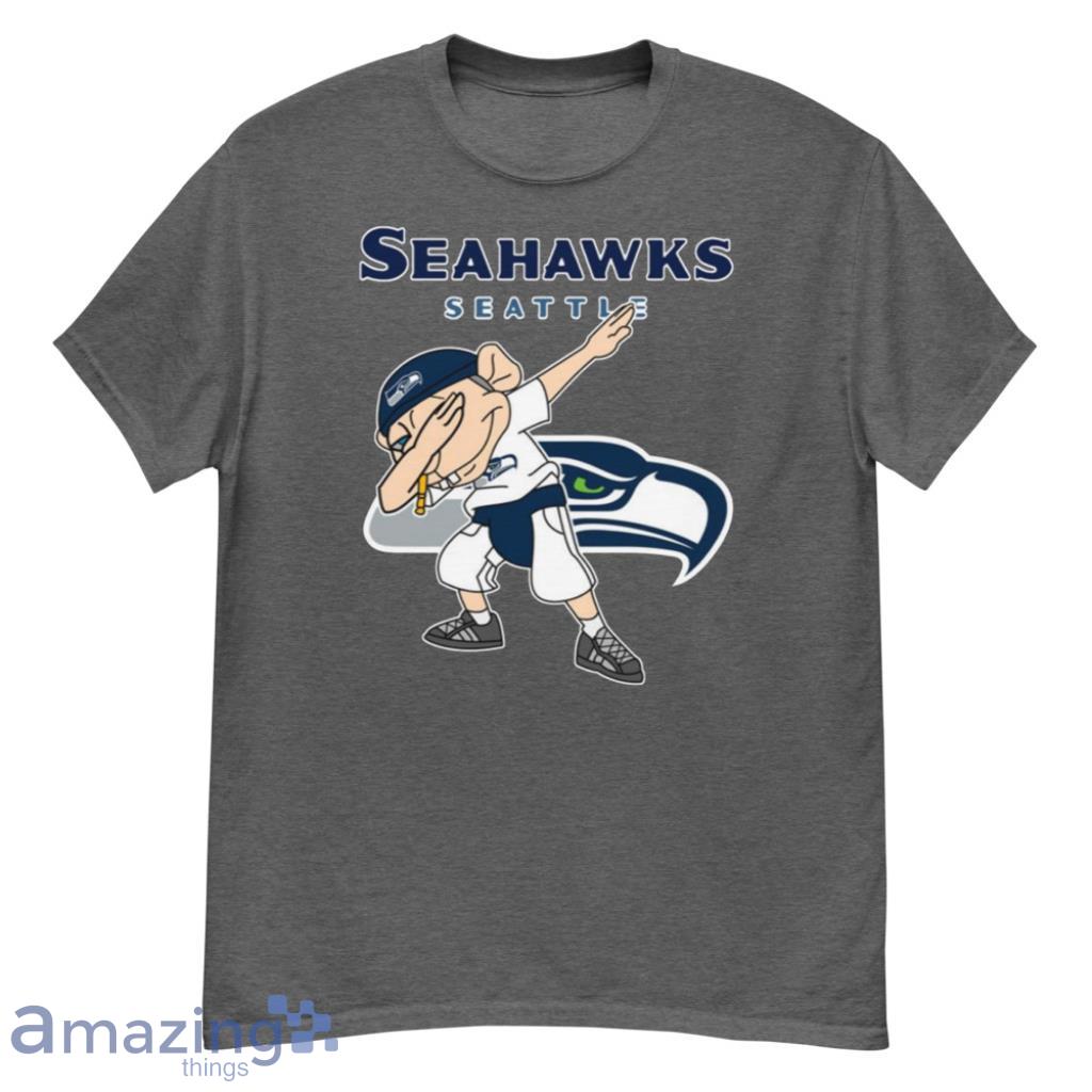 Seattle Seahawks NFL Football Jeffy Dabbing Sports For Fans T Shirt - G500 Men’s Classic T-Shirt-1