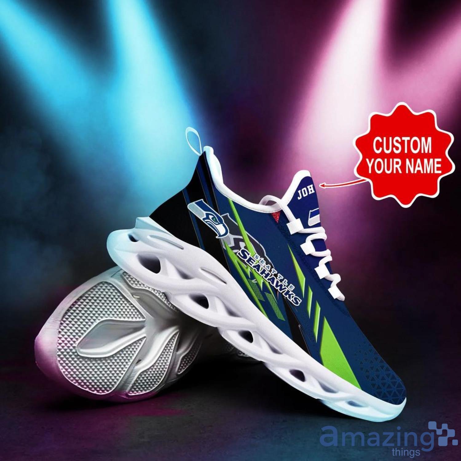 Seattle Seahawks NFL Max Soul Shoes Custom Name Sneakers image Seattle Seahawks NFL Max Soul Shoes Custom Name Sneakers Product Photo 3