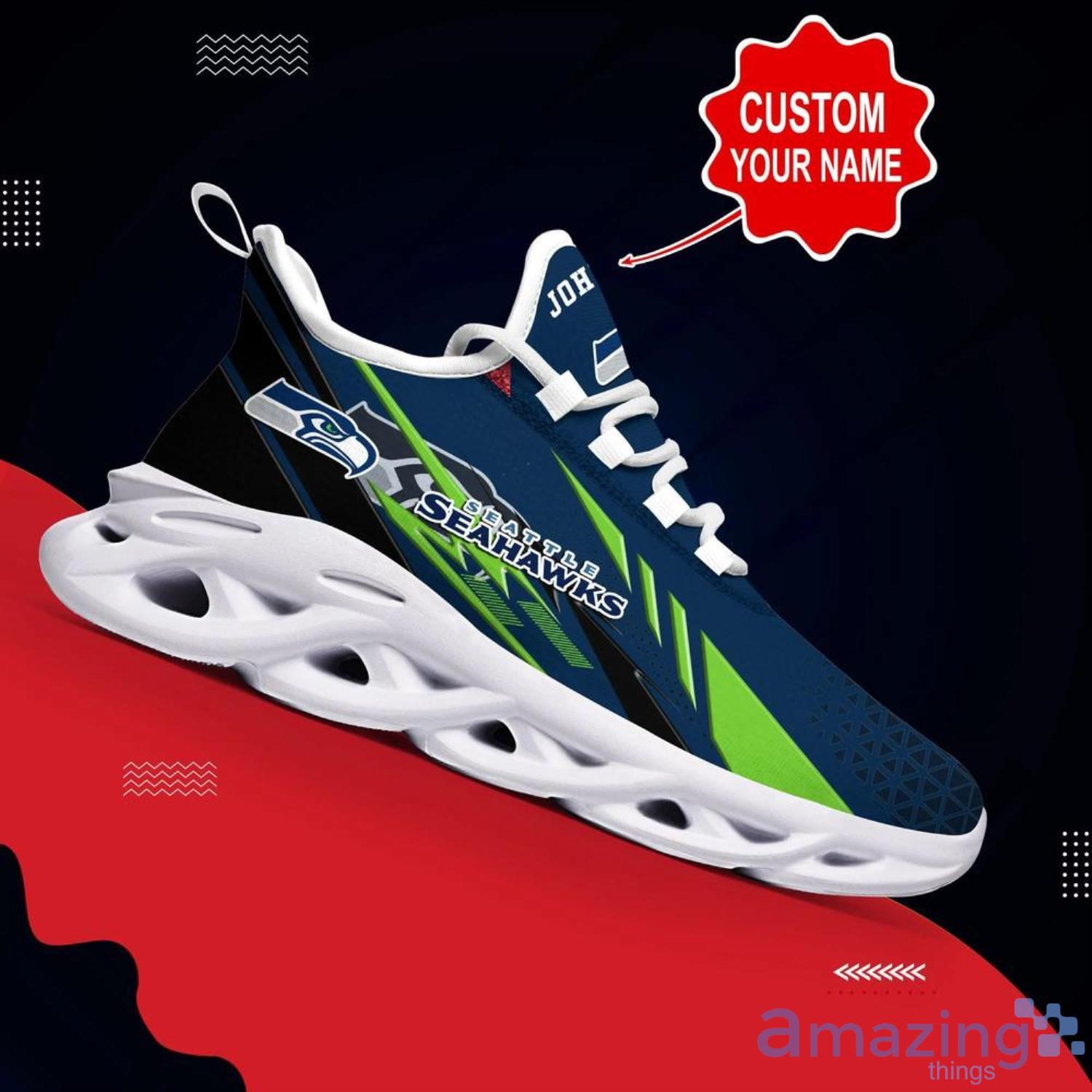 Seattle Seahawks NFL Max Soul Shoes Custom Name Sneakers image Seattle Seahawks NFL Max Soul Shoes Custom Name Sneakers Product Photo 5