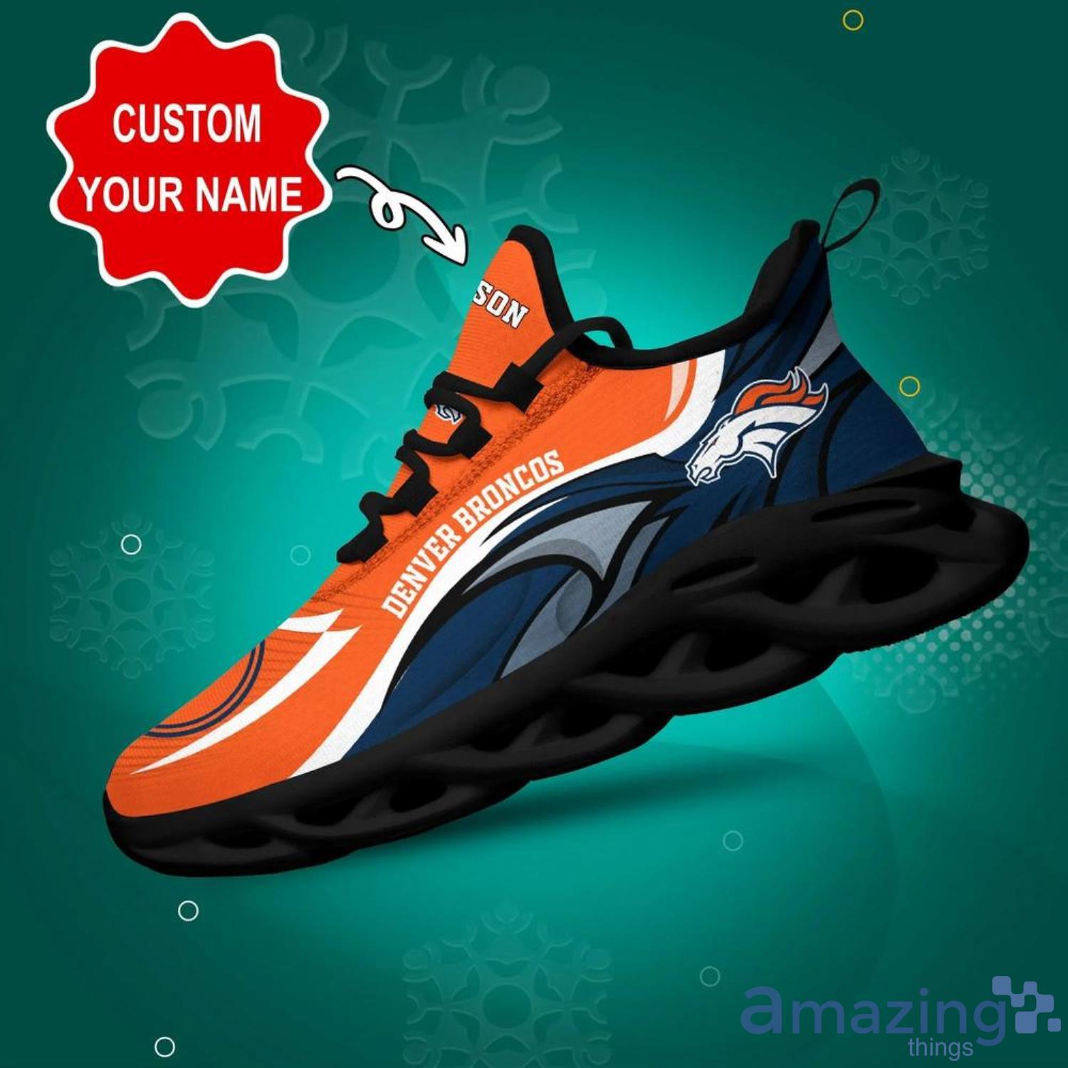Sport Team Denver Broncos NFL Max Soul Shoes Custom Name Sneakers Product Photo 1