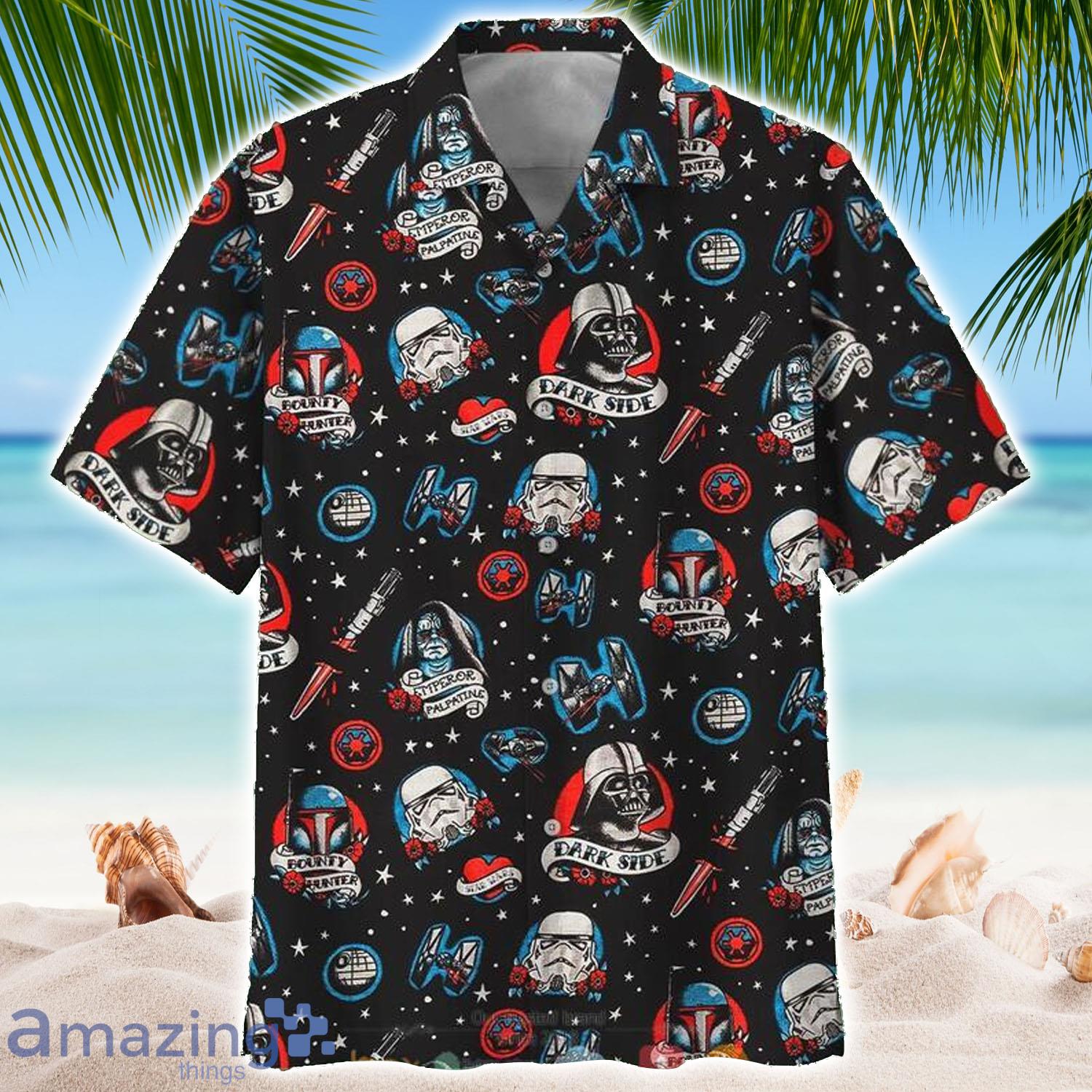 Star Wars Dark Side Black Hawaiian Shirt - Star Wars Dark Side Black Hawaiian Shirt
