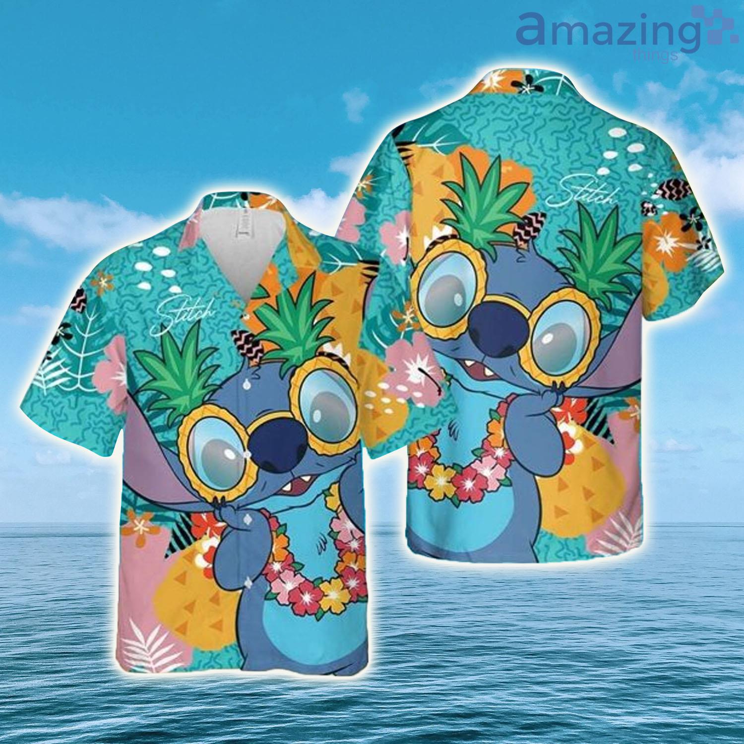 Stitch Disney Tropical Forest Disney Hawaiian Shirt - Stitch Disney Tropical Forest Disney Hawaiian Shirt