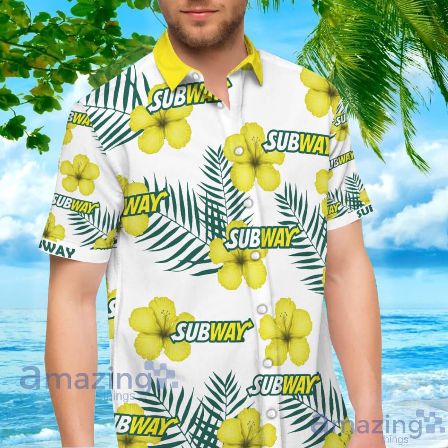 Subway Short Sleeve 3D Hawaiian Shirt