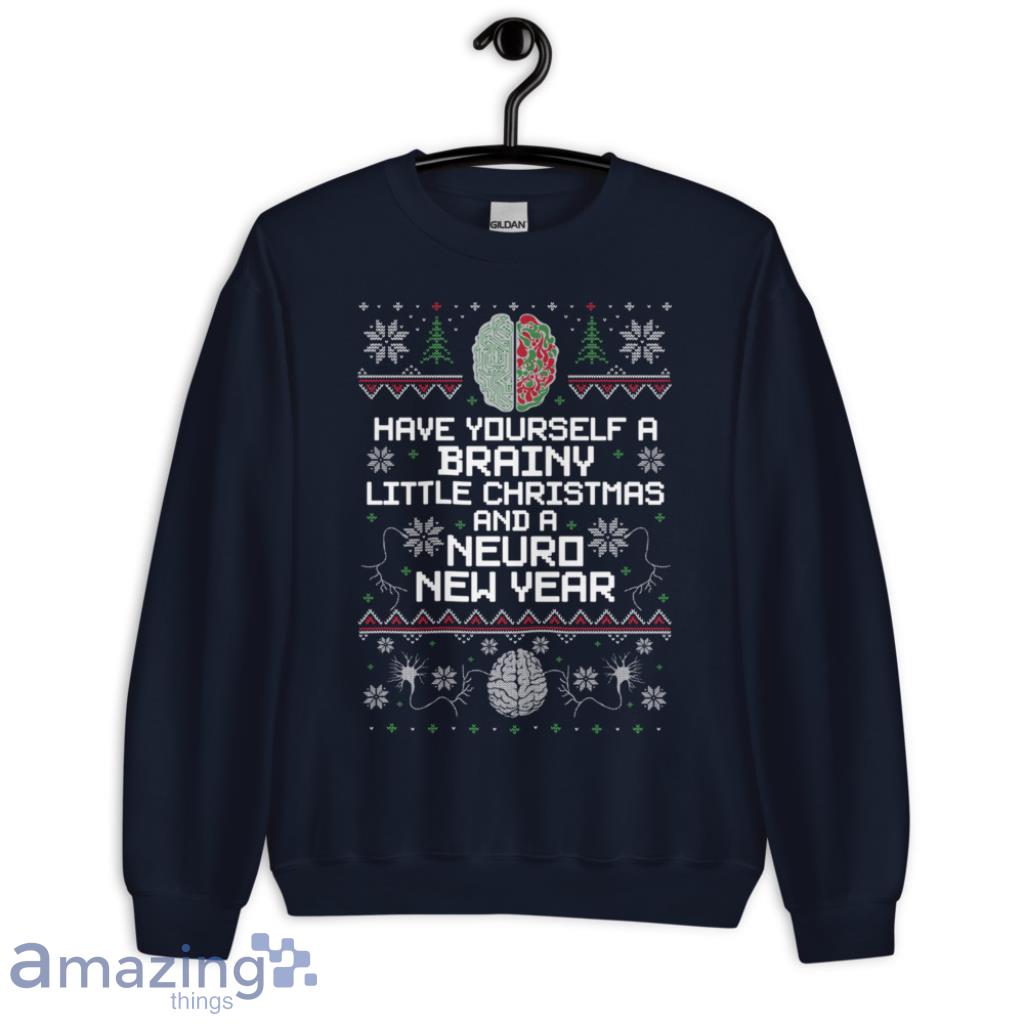 Sweatshirt Have Yourself A Brainy Christmas Sweatshirt - 1-Unisex Crewneck Sweatshirt-1