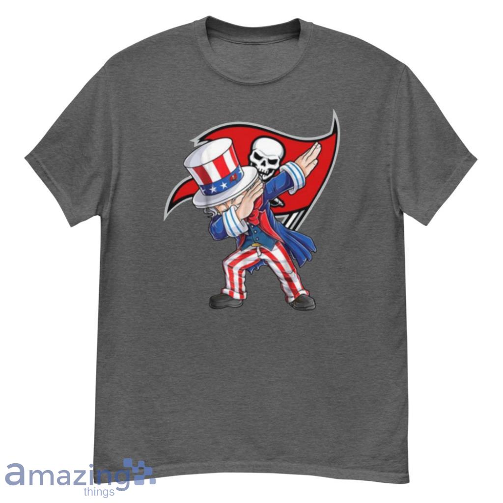 Tampa Bay Buccaneers NFL Football Dabbing Uncle Sam The Fourth of July For Fans T Shirt - G500 Men’s Classic T-Shirt-1