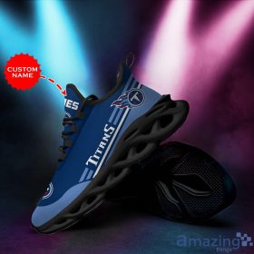 Tennessee Titans Custom Name Max Soul Sneakers Running Shoes image Tennessee Titans Custom Name Max Soul Sneakers Running Shoes