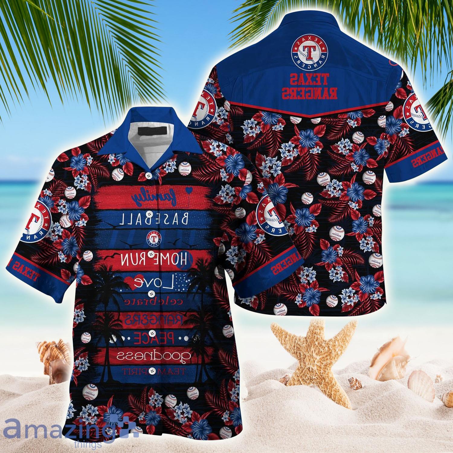 Texas Rangers MLB Hawaiian Shirt - Texas Rangers MLB Hawaiian Shirt