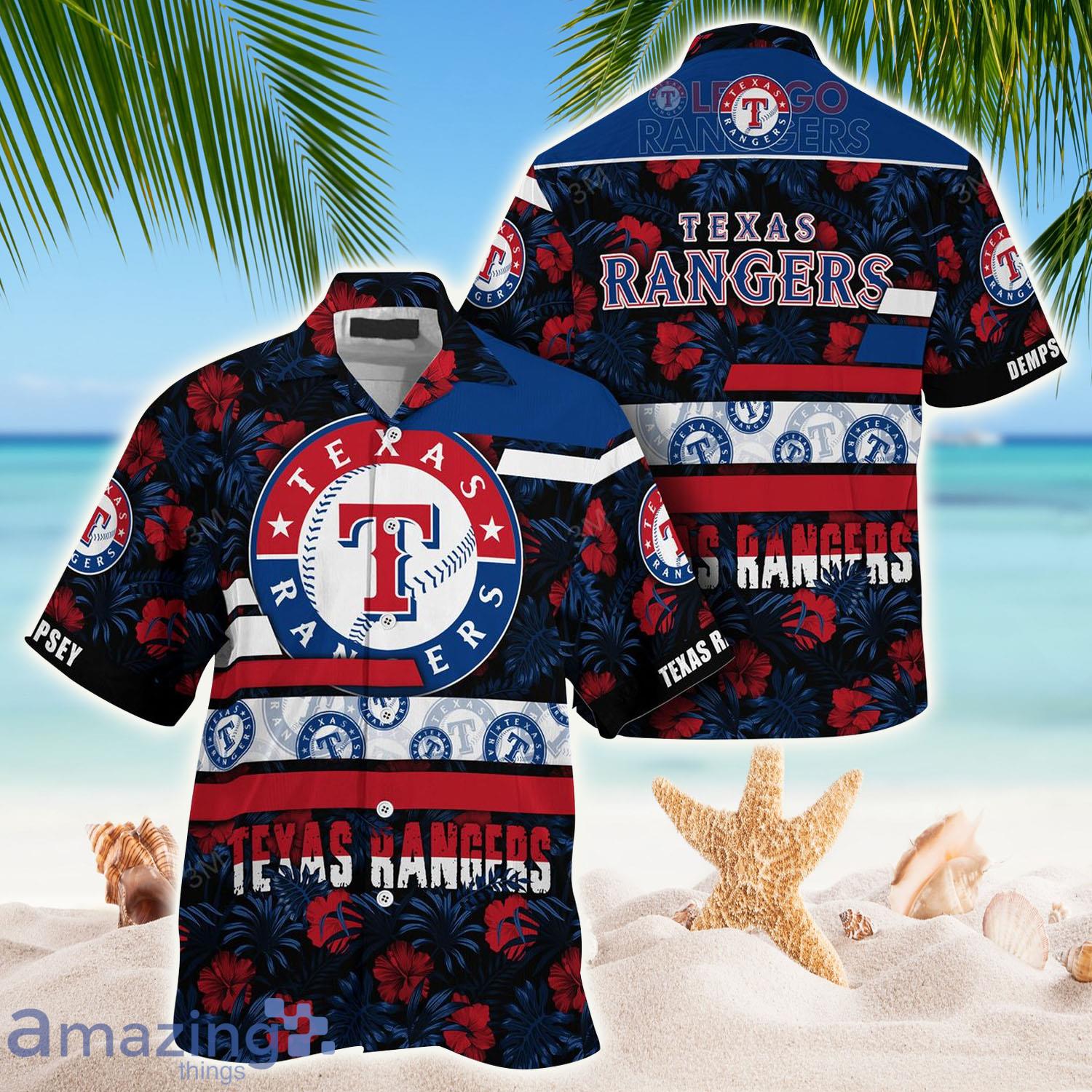 Texas Rangers MLB-Super Hawaiian Shirt - Texas Rangers MLB-Super Hawaiian Shirt