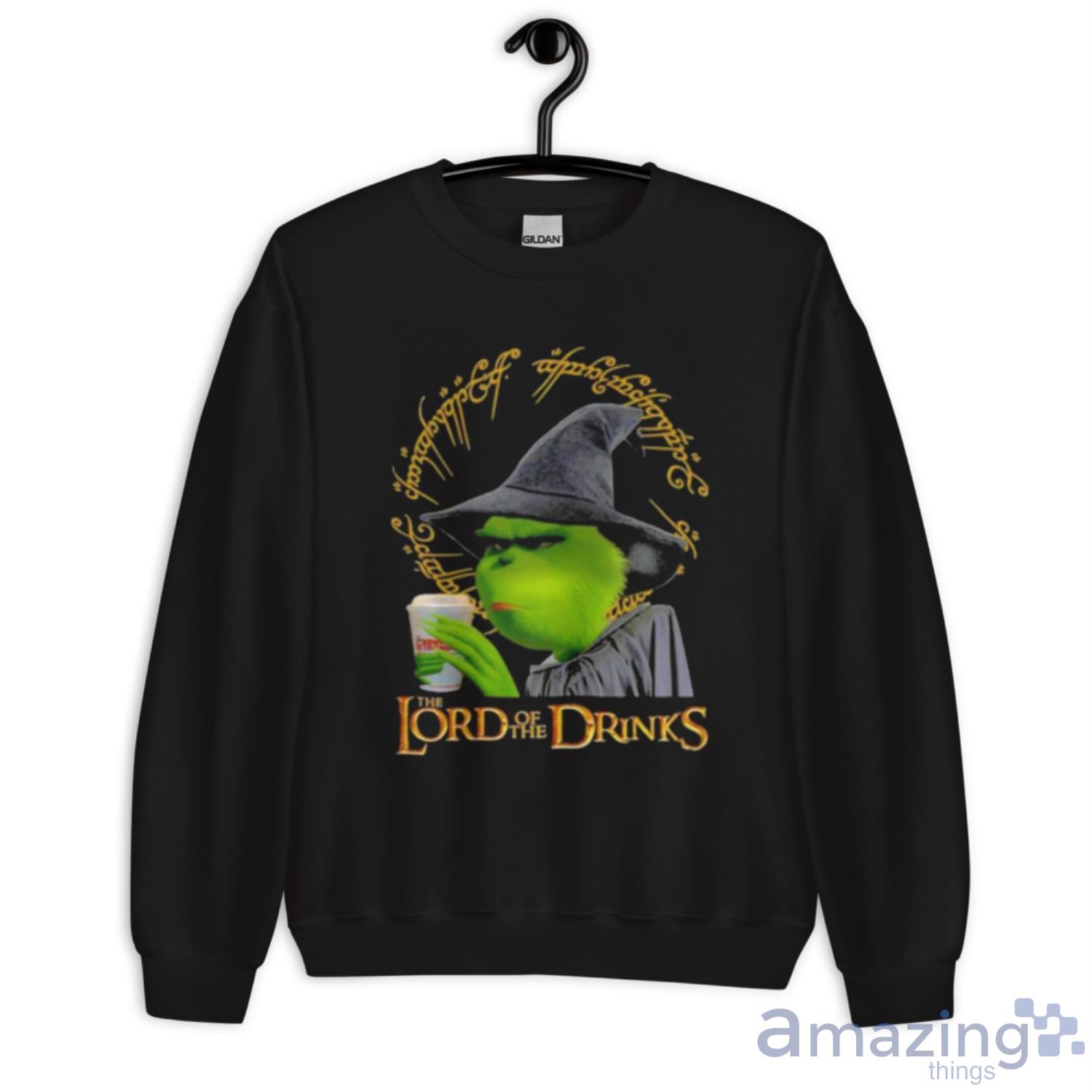 The Grinch Dunkin’ Donuts The Lord Of The Drinks Shirt image The Grinch Dunkin’ Donuts The Lord Of The Drinks Shirt - Unisex Crewneck Sweatshirt