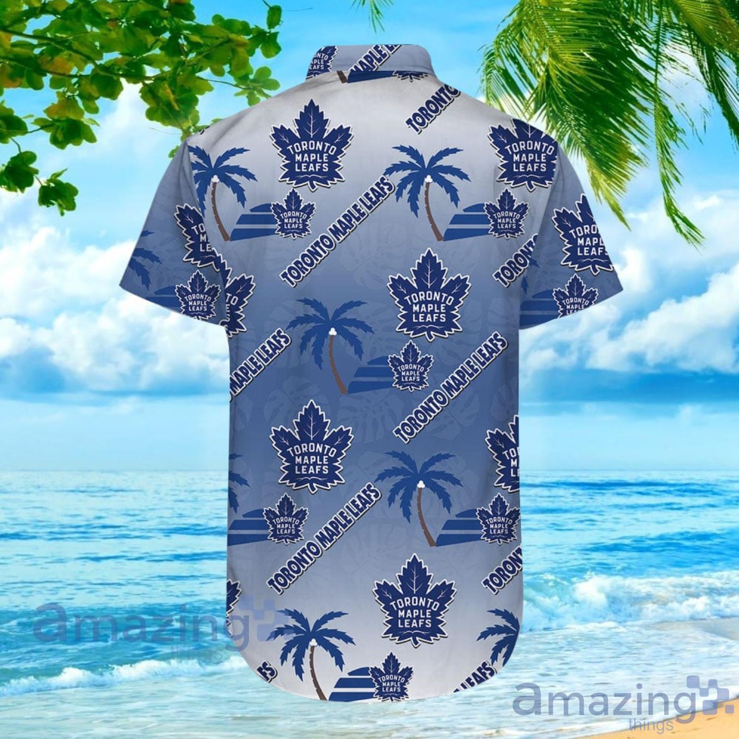 Toronto Maple Leafs Ice Hockey Team Aloha Hawaiian Shirt For Men