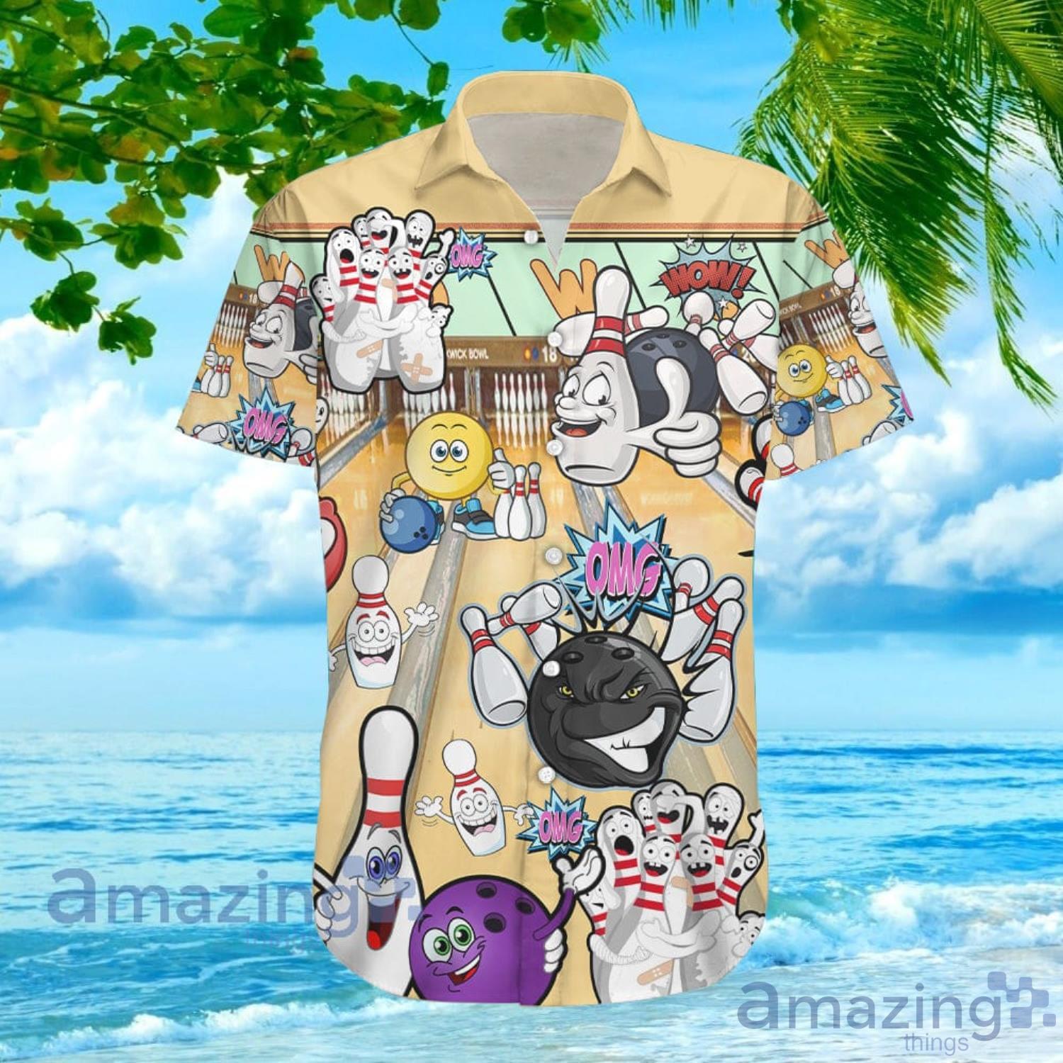 Unique Bowling Shirts Split Happens Bowling Hawaiian Shirt For Men And Women image Unique Bowling Shirts Split Happens Bowling Hawaiian Shirt For Men And Women Product Photo 2