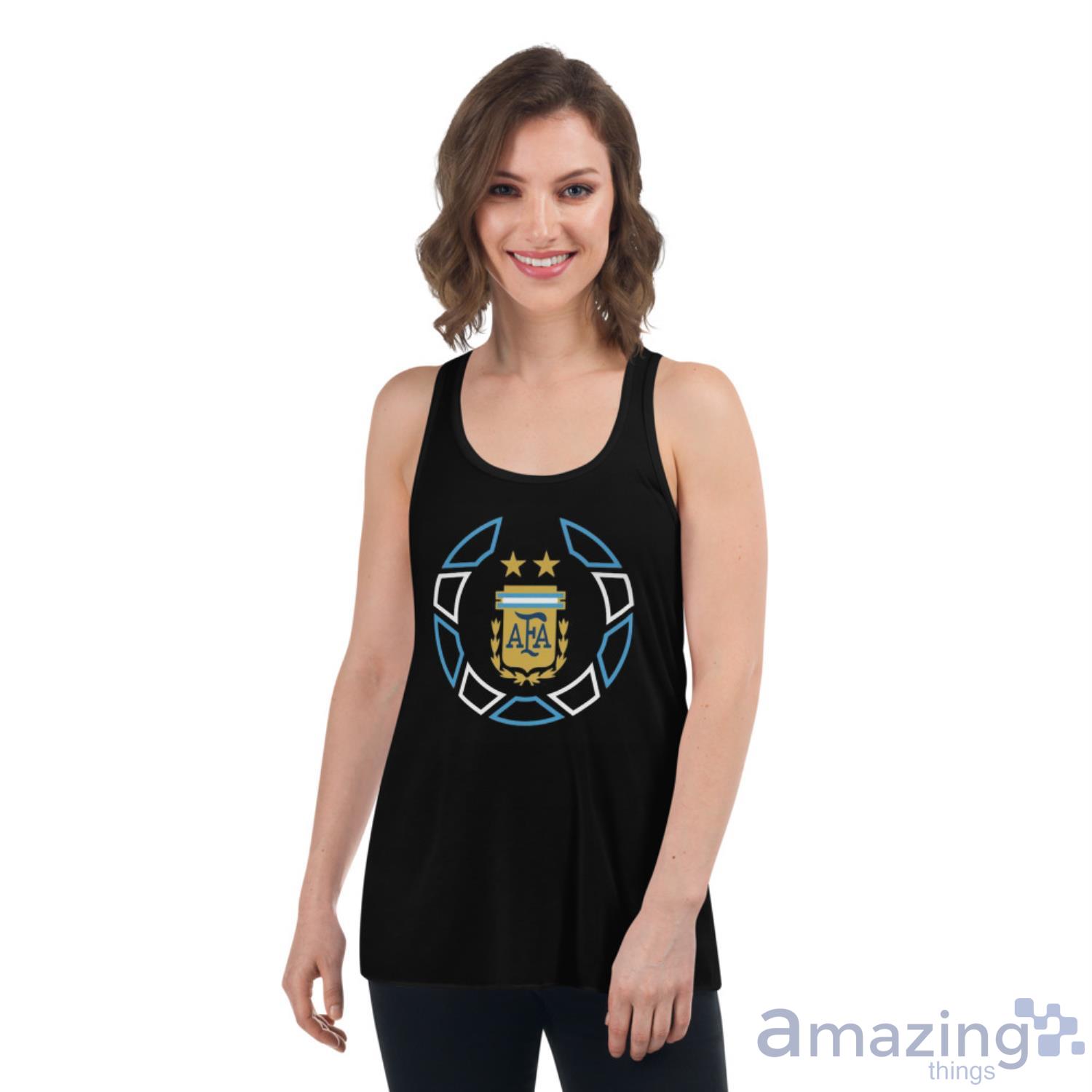 World cup 2022 Argentina national team ball crest black t shirt image World cup 2022 Argentina national team ball crest black t shirt