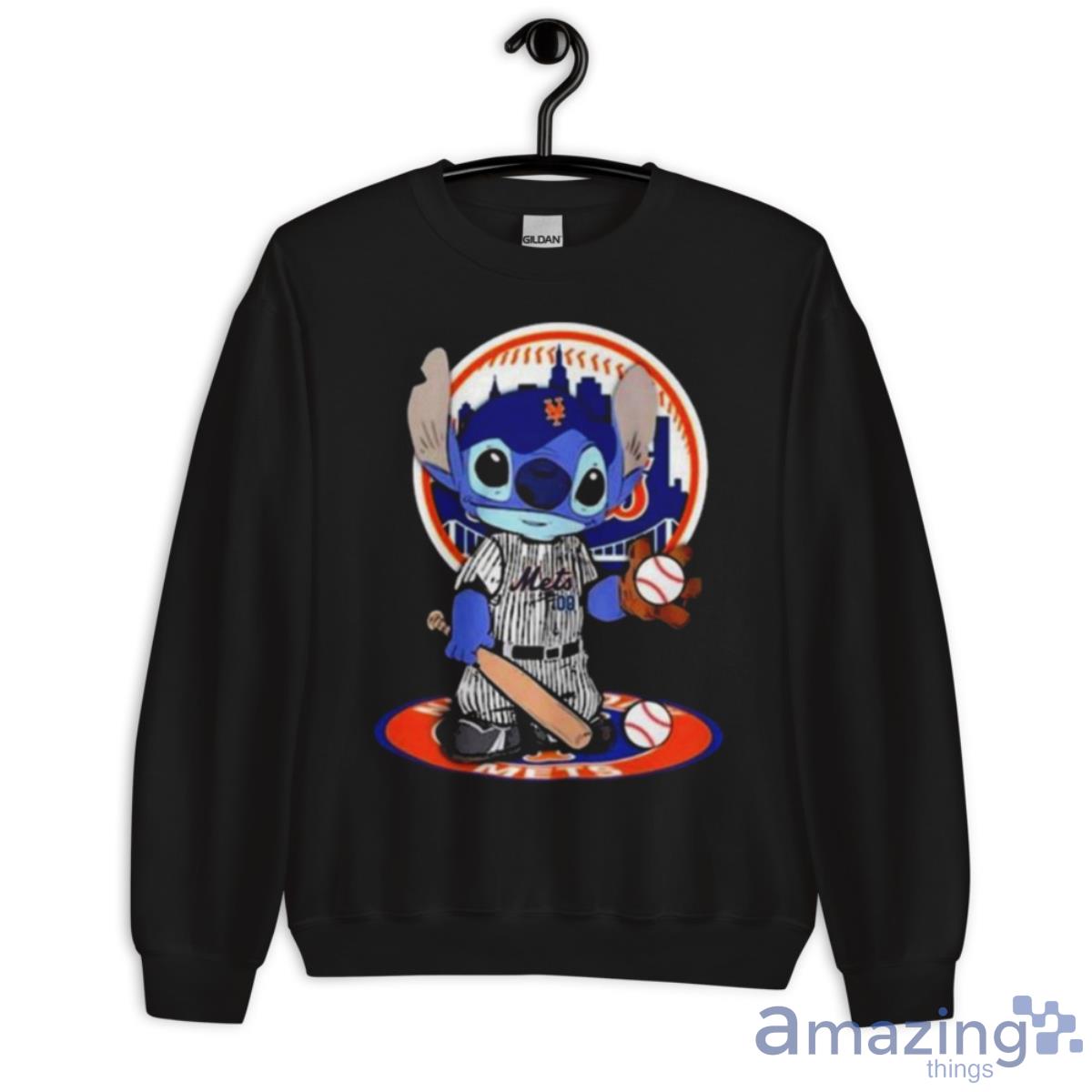 Baby Stitch New York Mets Baseball Logo 2023 Shirt Hoodie Sweatshirt image Baby Stitch New York Mets Baseball Logo 2023 Shirt Hoodie Sweatshirt - Unisex Crewneck Sweatshirt
