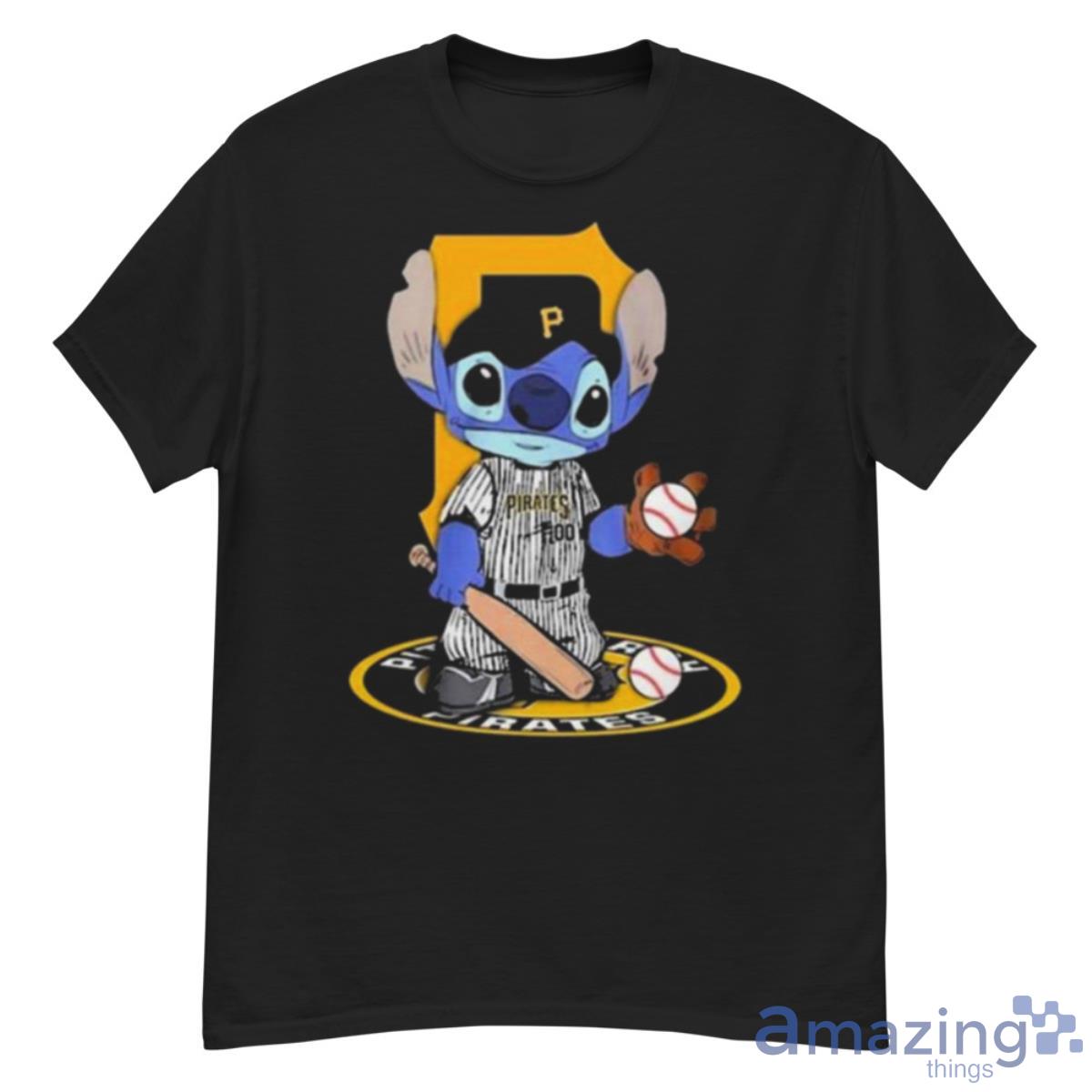 Baby Stitch Pittsburgh Pirates Baseball Logo 2023 Shirt Hoodie Sweatshirt - G500 Men’s Classic T-Shirt