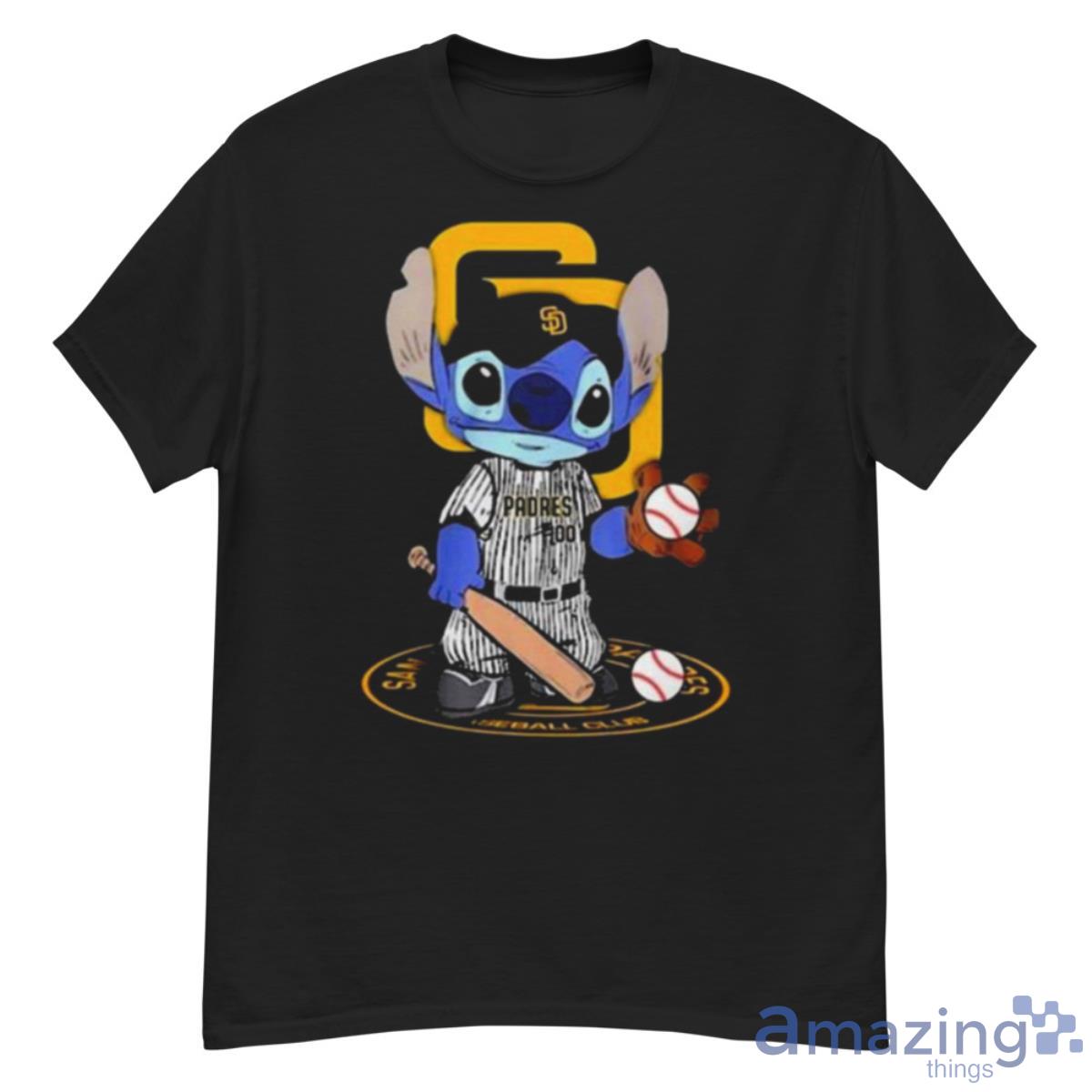 Baby Stitch San Diego Padres Baseball Logo 2023 Shirt Hoodie Sweatshirt - G500 Men’s Classic T-Shirt