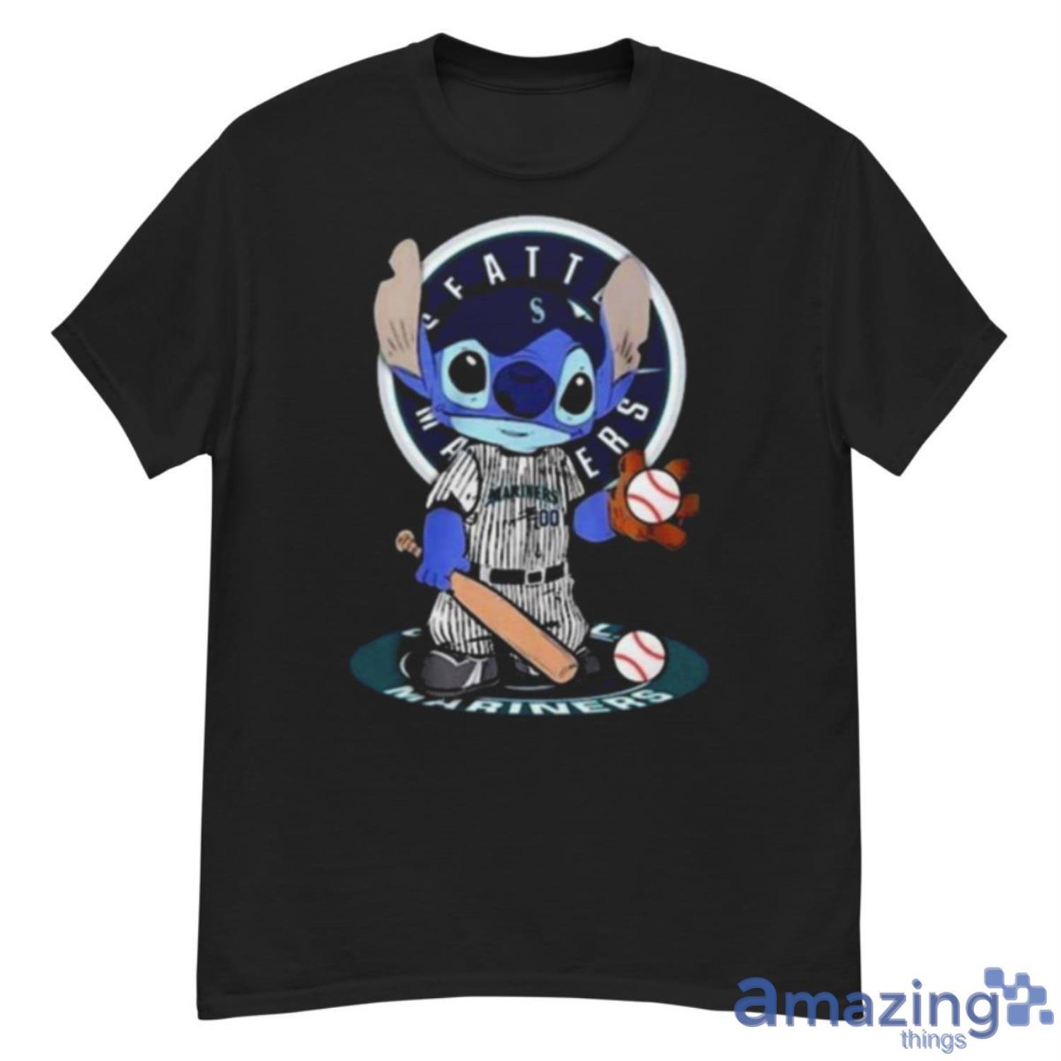 Baby Stitch Seattle Mariners Baseball Logo 2023 Shirt Hoodie Sweatshirt - G500 Men’s Classic T-Shirt