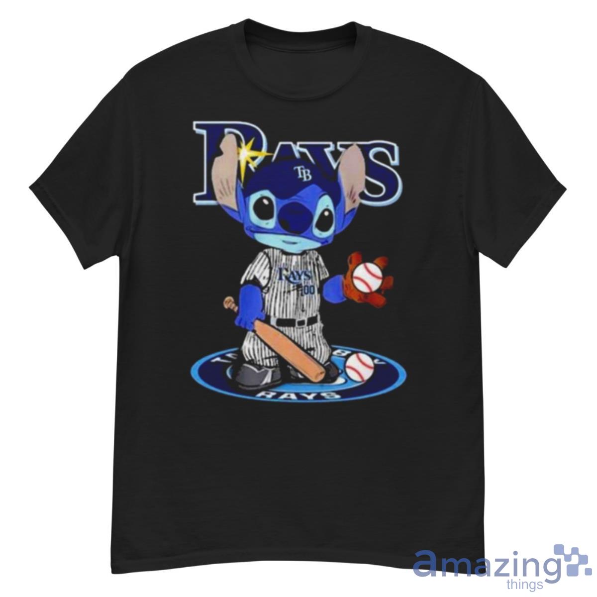 Baby Stitch Tampa Bay Rays Baseball Logo 2023 Shirt Hoodie Sweatshirt - G500 Men’s Classic T-Shirt
