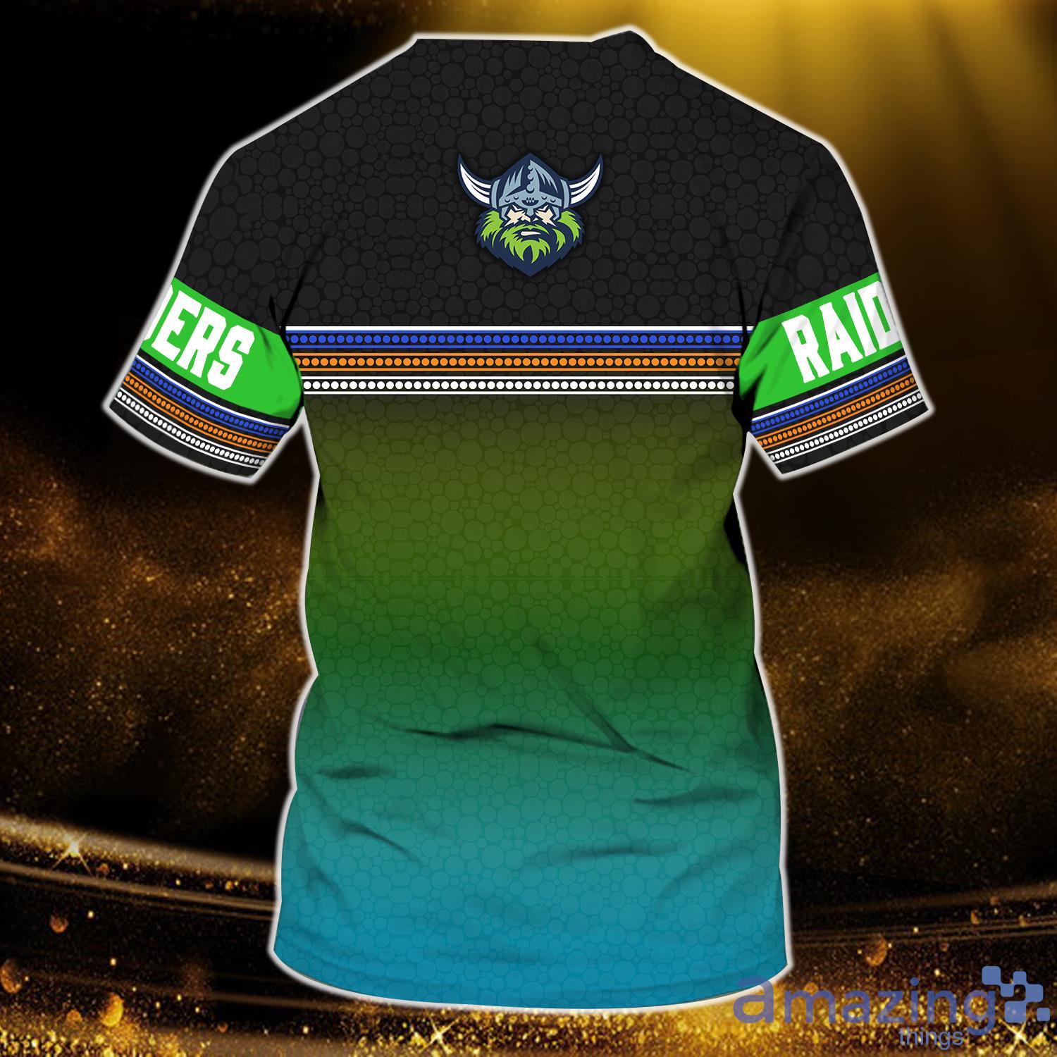 Canberra Raiders The Green Machine NRL Personalized Name 3D Tshirt image Canberra Raiders The Green Machine NRL Personalized Name 3D Tshirt Product Photo 2