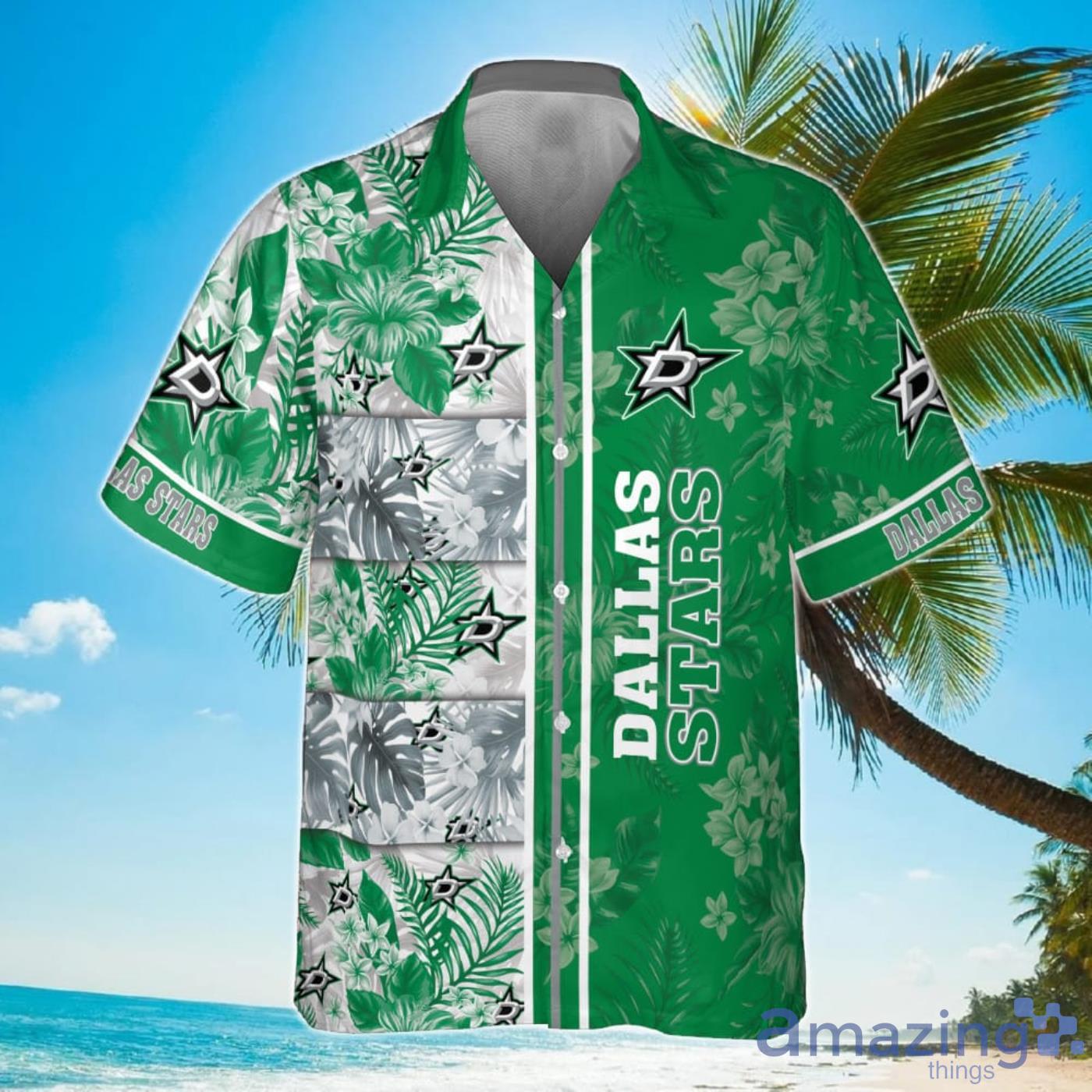 Dallas Stars National Hockey League 2023 Hawaiian Shirt image Dallas Stars National Hockey League 2023 Hawaiian Shirt Product Photo 2