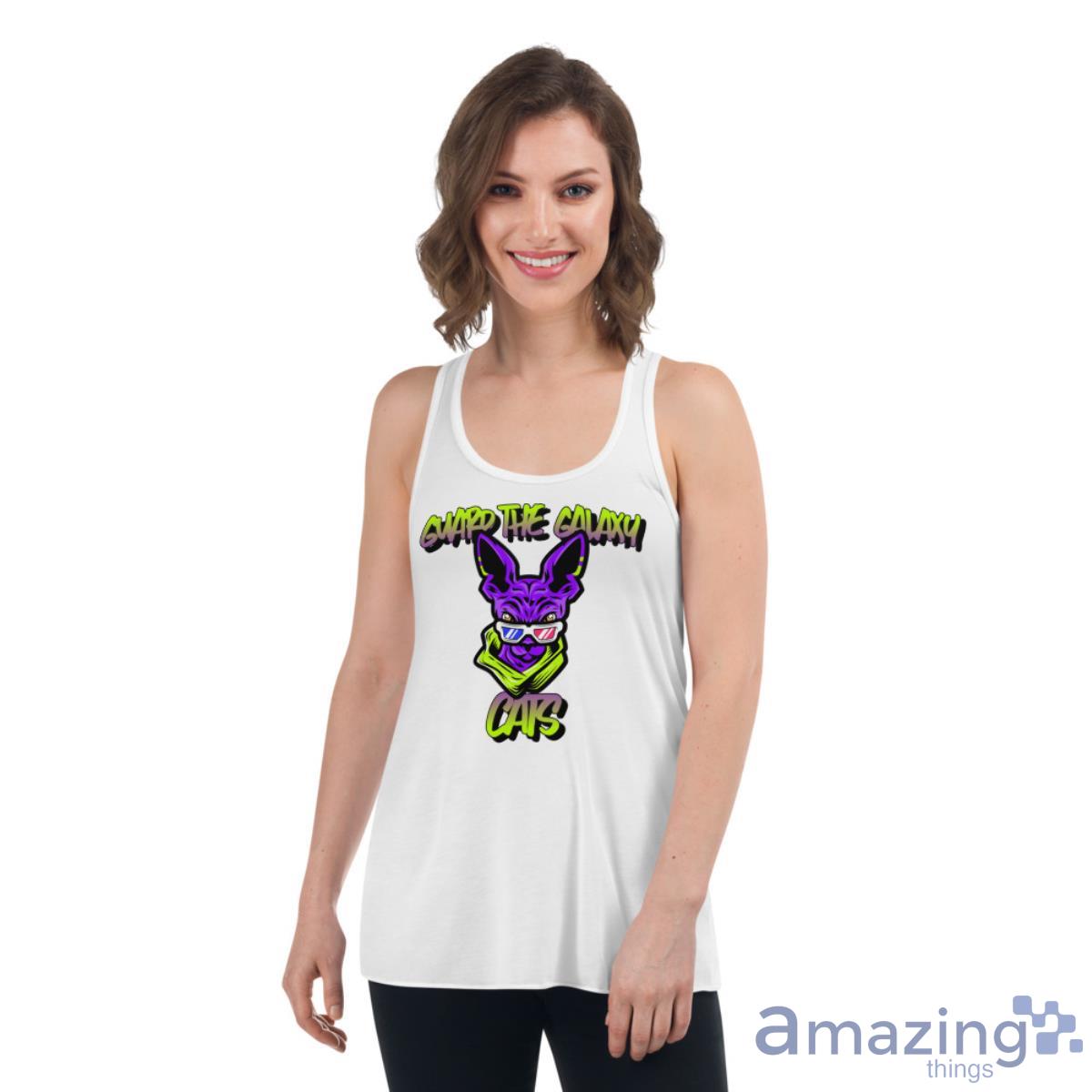 Guardian Of The Galaxy Cats Shirt image Guardian Of The Galaxy Cats Shirt - Womens Flowy Racerback Tank