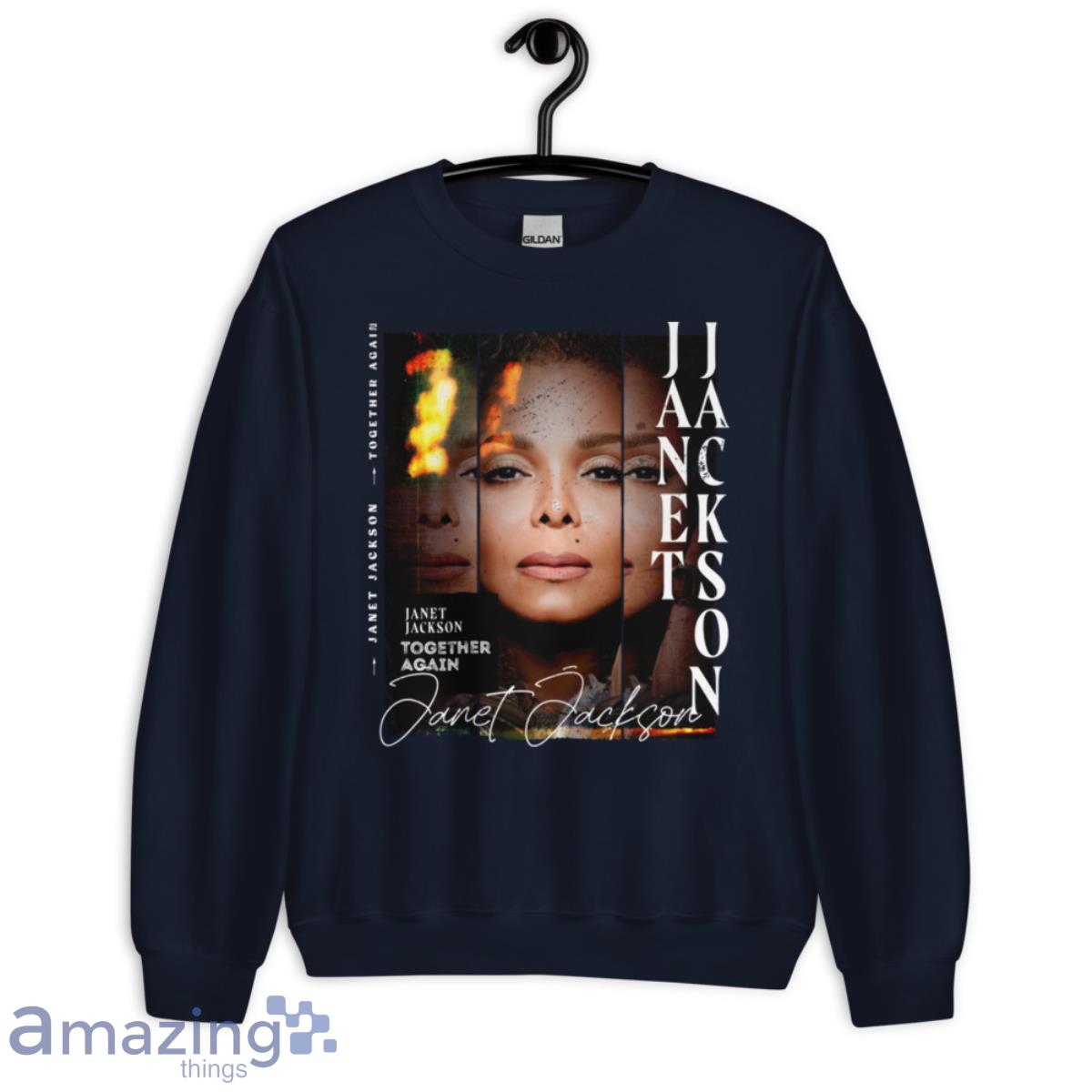 Janet Jackson Together Again Tour 2023 fans T Shirt image Janet Jackson Together Again Tour 2023 fans T-Shirt - Unisex Crewneck Sweatshirt-1