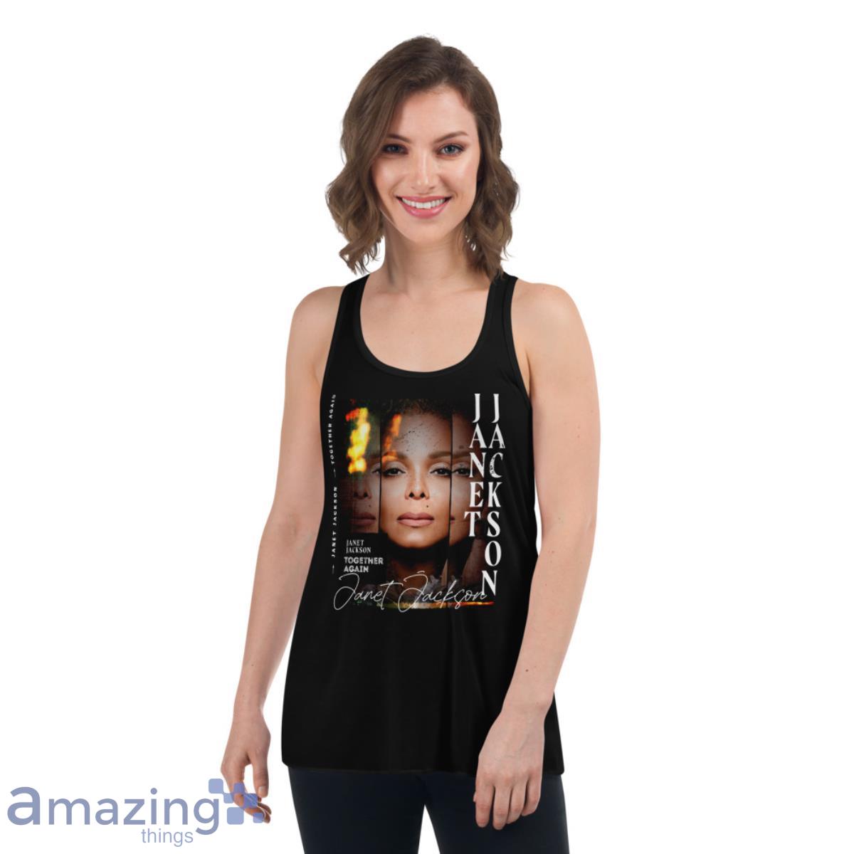 Janet Jackson Together Again Tour 2023 fans T Shirt image Janet Jackson Together Again Tour 2023 fans T-Shirt - Womens Flowy Racerback Tank