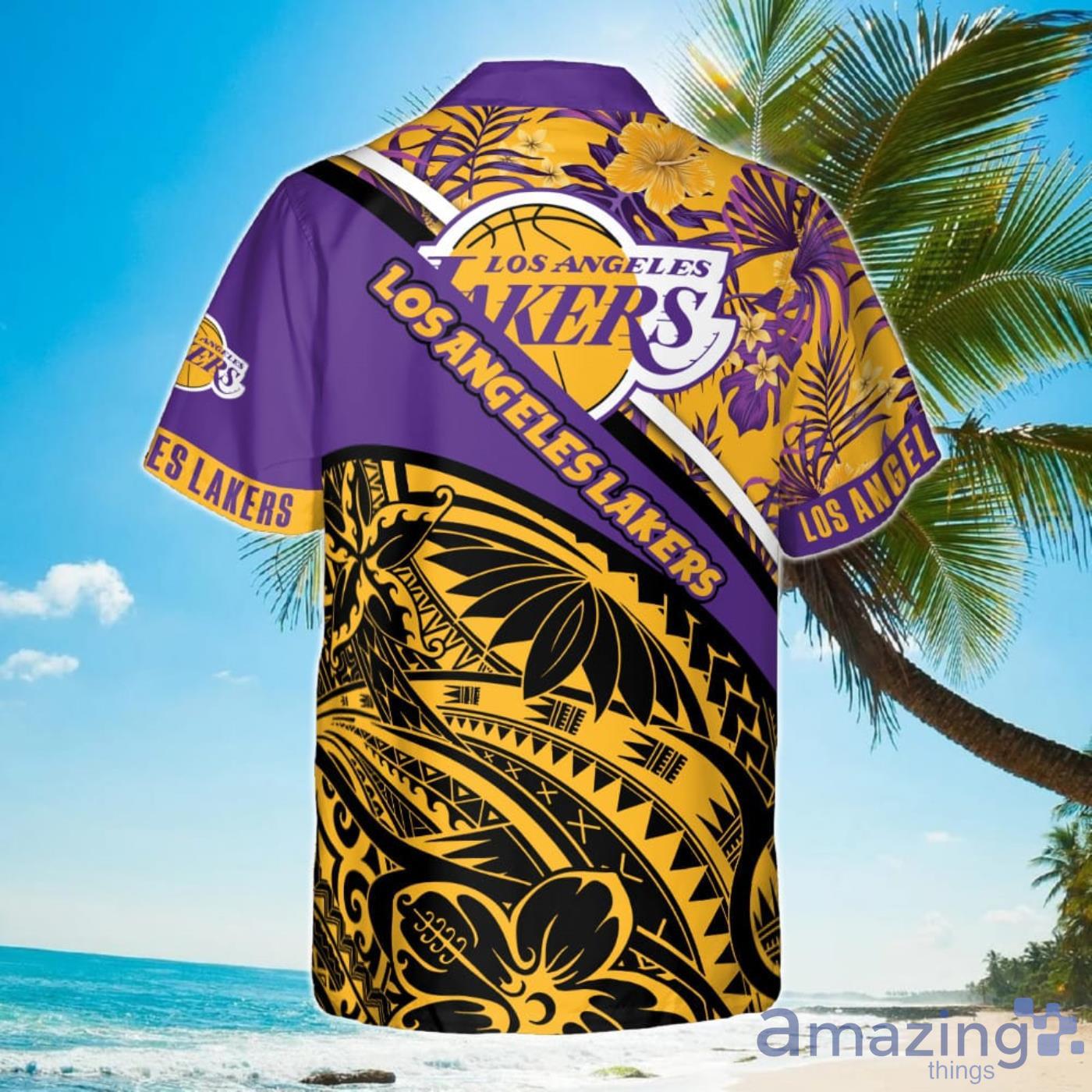 Los Angeles Lakers National National Basketball Association 2023 Polynesian  Pattern Hawaiian Shirt - Limotees