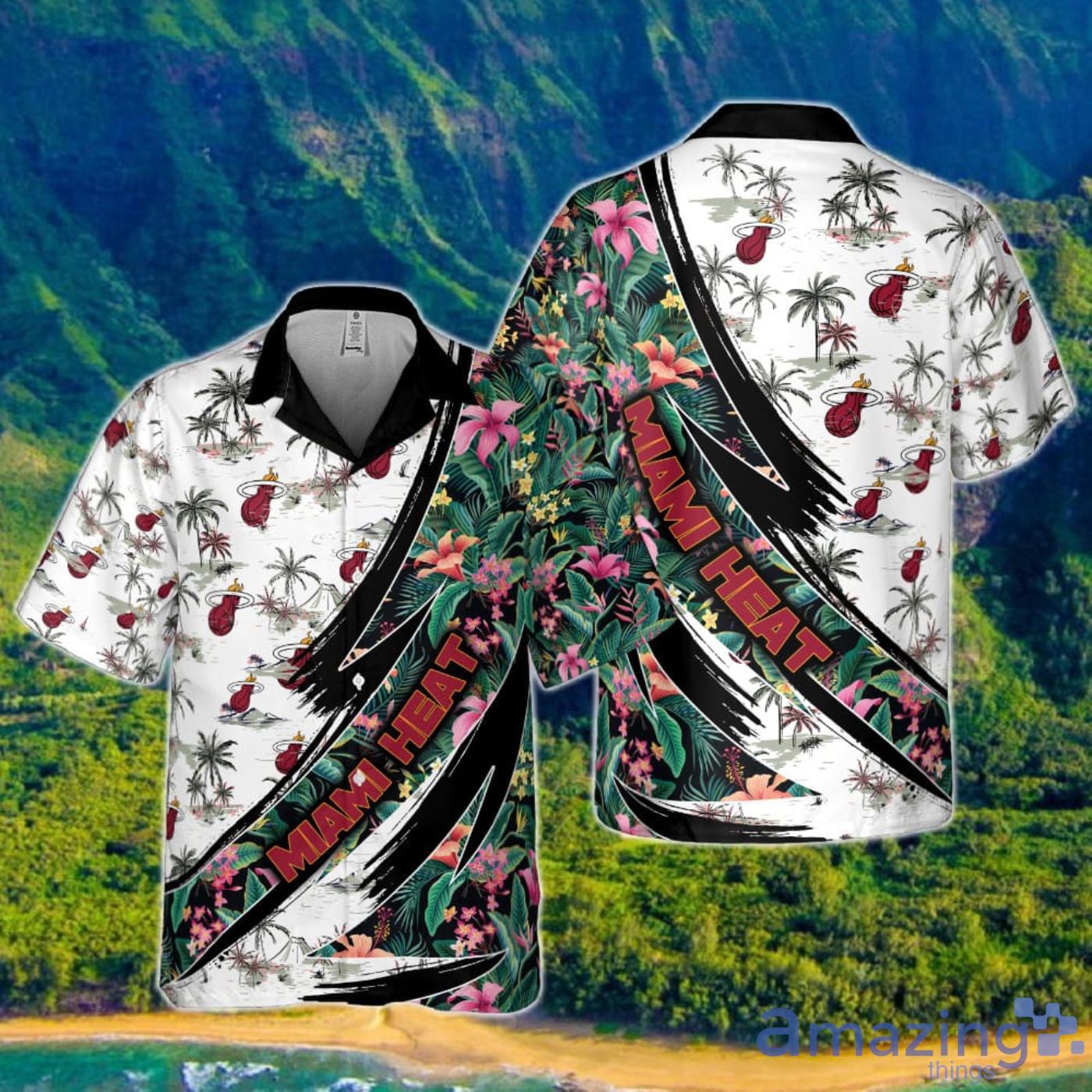 Miami heat hawaiian store shirt