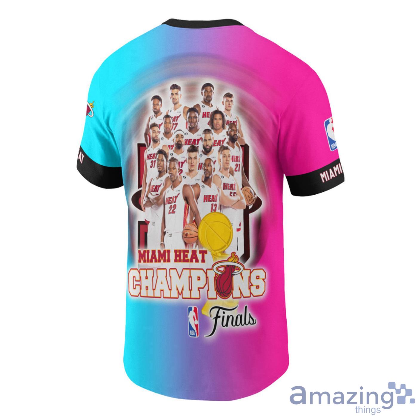 Miami Heat National Basketball Association 2023 Aop Button Up