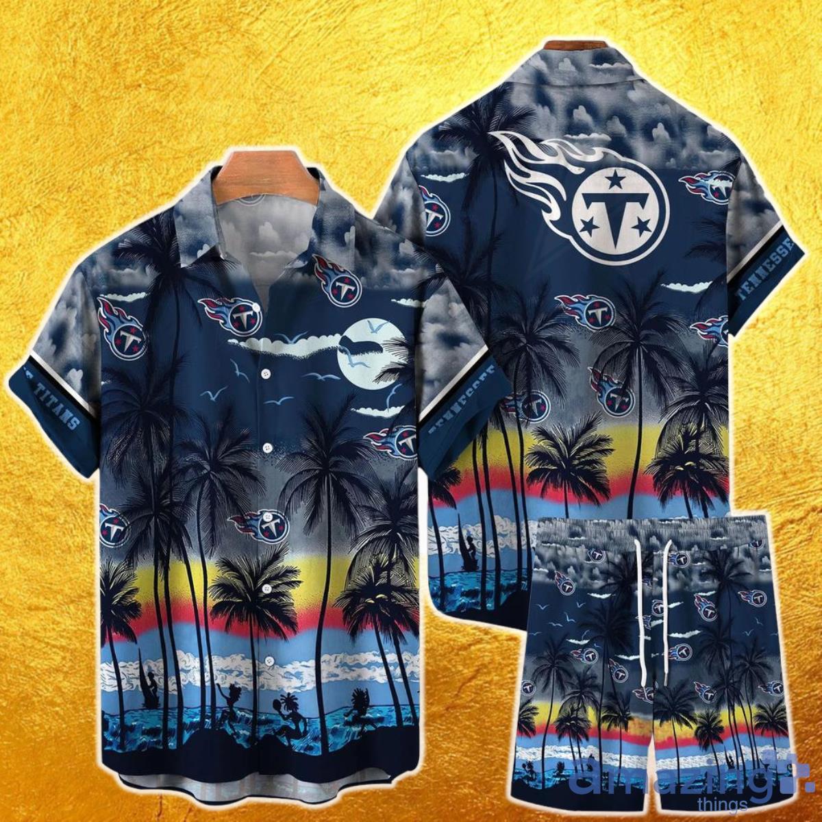 Tennessee Titans NFL Hawaiian Shirt And Short Tropical Pattern This Summer Shirt New Gift For Best Fan Product Photo 1