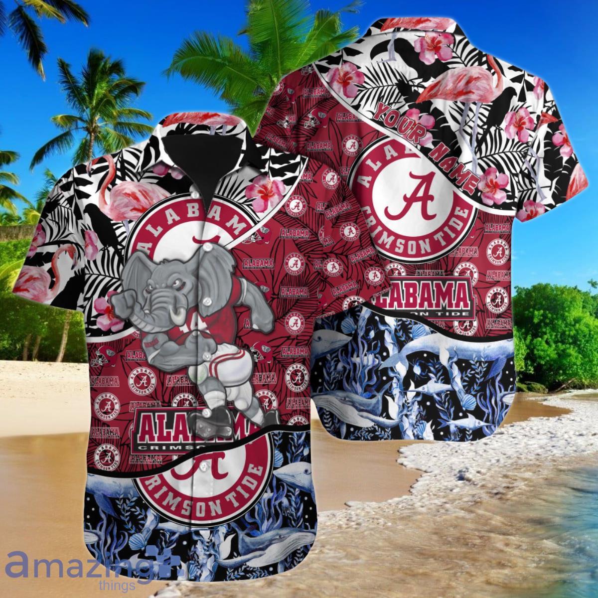 Alabama Crimson Tide NCAA Custom Name Hawaiian Shirt Special Gift For Fans Product Photo 1