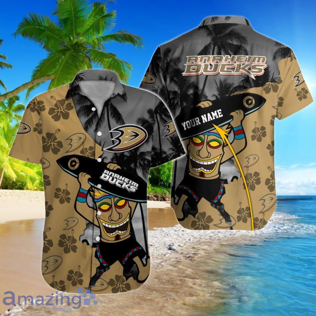 Anaheim Ducks NHL Custom Name Hawaiian Shirt Hot Design For Fans