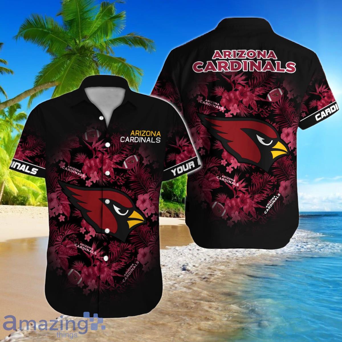 Arizona Cardinals Custom Name Hawaiian Shirt NFL Football For Men Women  Best Gift For Fans