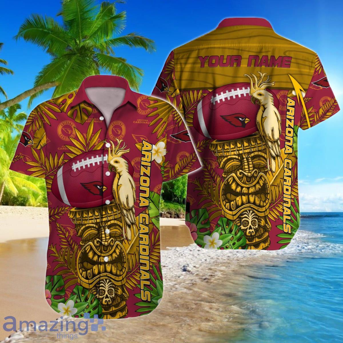 Arizona Cardinals NFL Football Custom Name Hawaiian Shirt Special Gift For  Fans