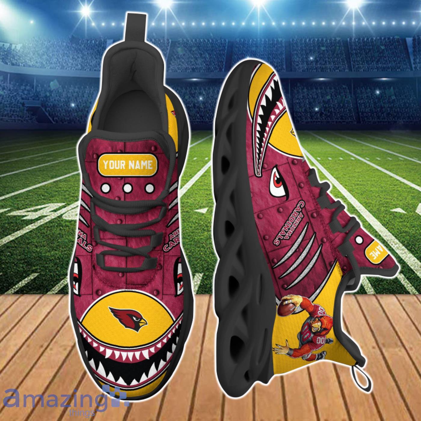 Arizona Cardinals NFL Clunky Max Soul Shoes 3D Custom Name Product Photo 2
