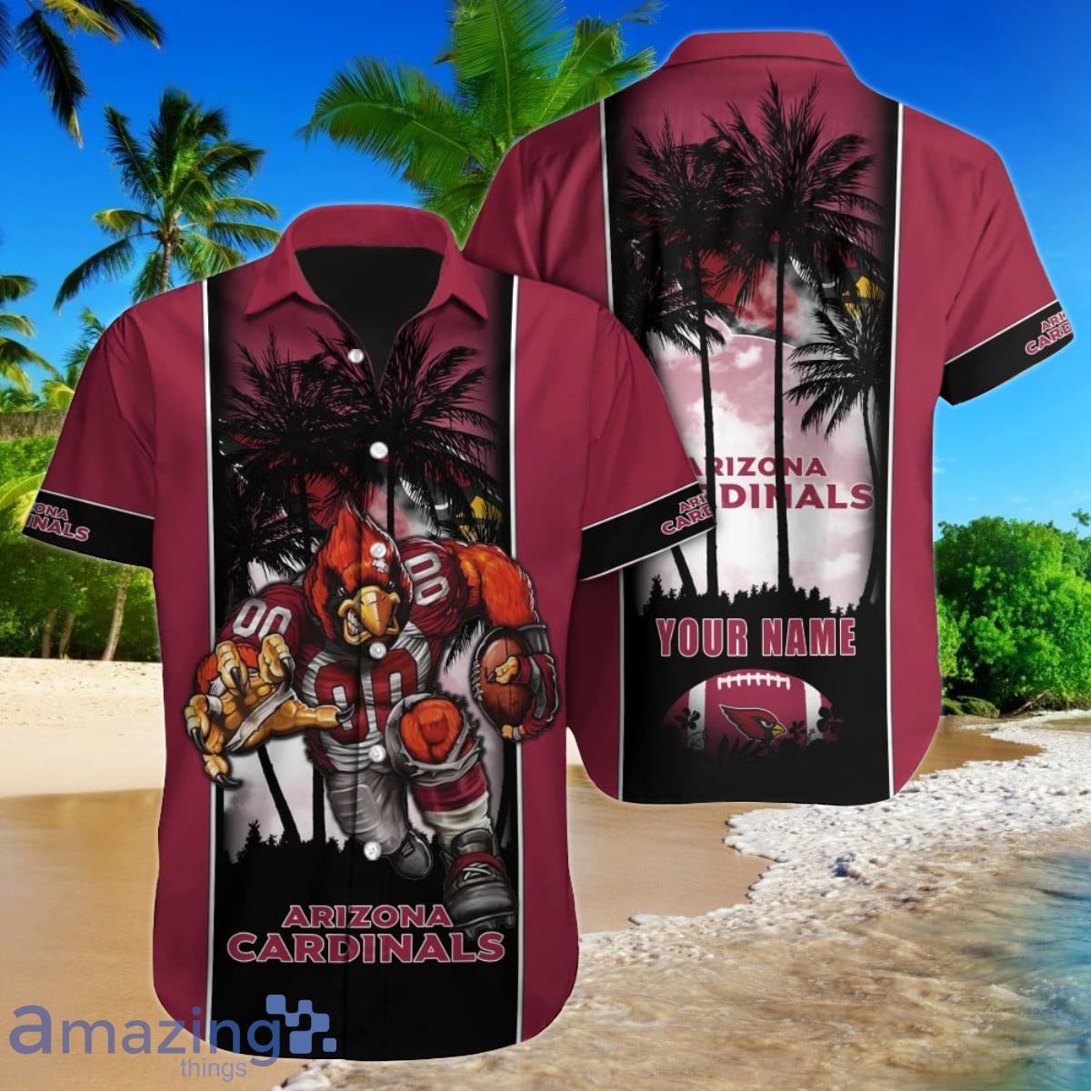 Arizona Cardinals NFL Football Custom Name Hawaiian Shirt Gift For Real Fans