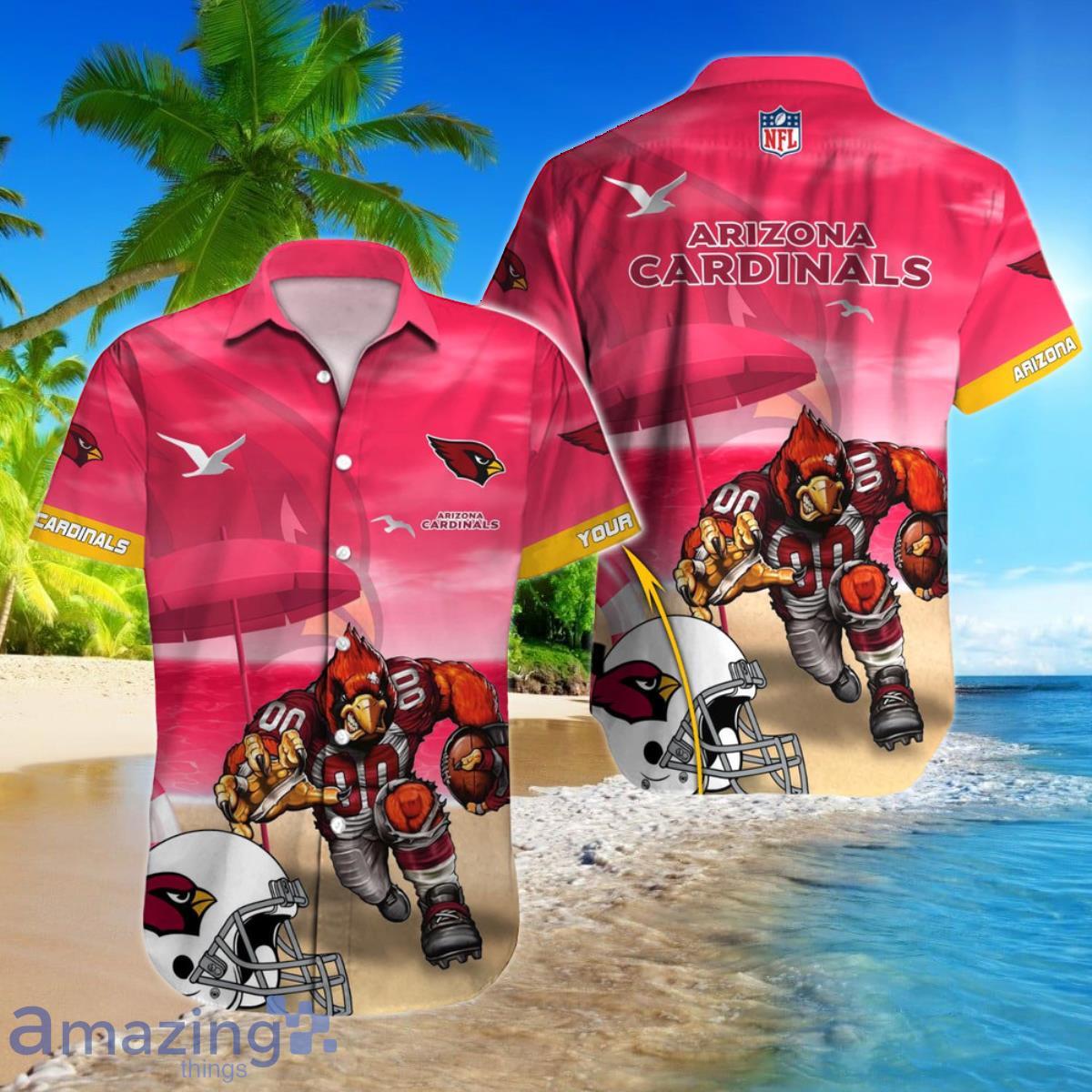 Arizona Cardinals Custom Name NFL Hawaiian Shirt And Shorts Gift