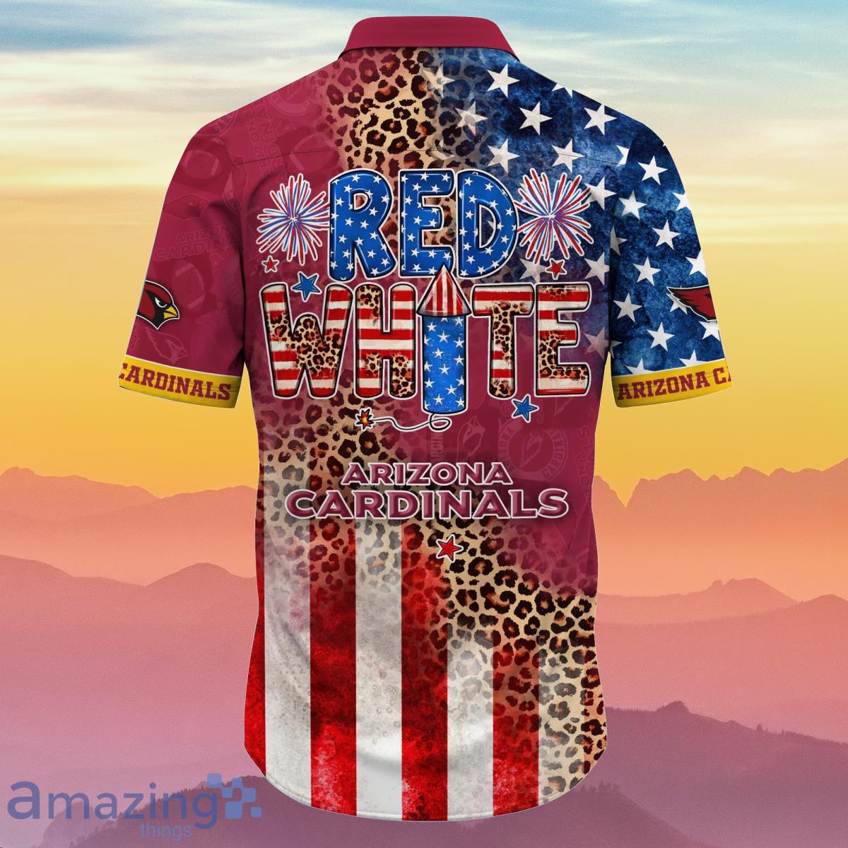 Arizona Cardinals NFL Hawaiian Shirt Independence Day Best Gift For Special Day image Arizona Cardinals NFL Hawaiian Shirt Independence Day Best Gift For Special Day Product Photo 3