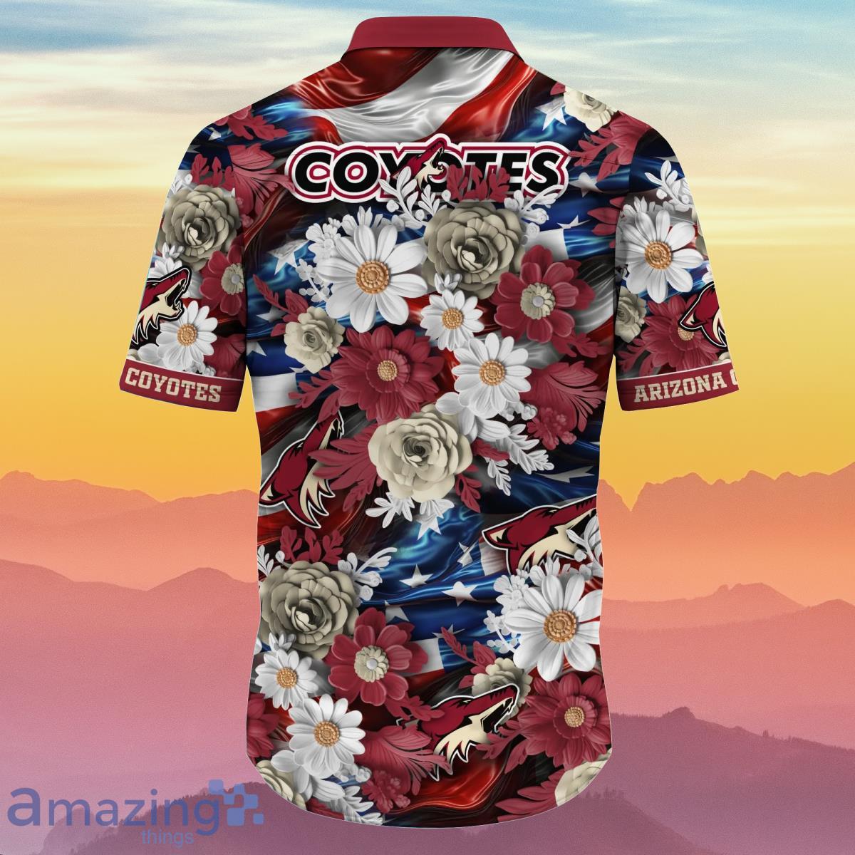 Arizona Coyotes NHL Flower Hawaiian Shirt Impressive Gift For Real
