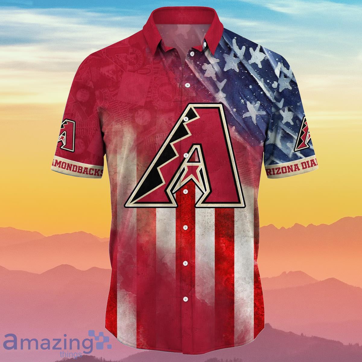 Arizona Diamondbacks MLB Hawaiian Shirt Happy 4th Of July Special Gift For Men And Women Product Photo 2