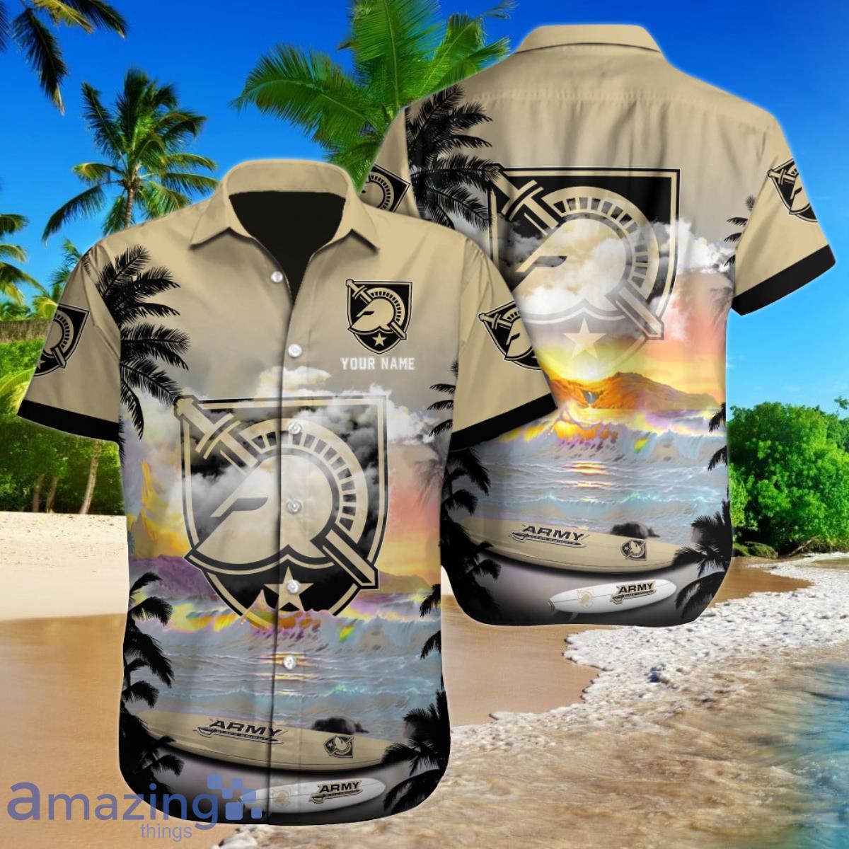Army Black Knights NCAA3 Custom Name Hawaiian Shirt For Men Women Gift For Fans Product Photo 1