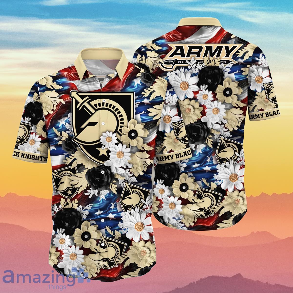 Army Black Knights NCAA3 Hawaiian Shirt 4th Of July Independence Day Best Gift For Fans Product Photo 1