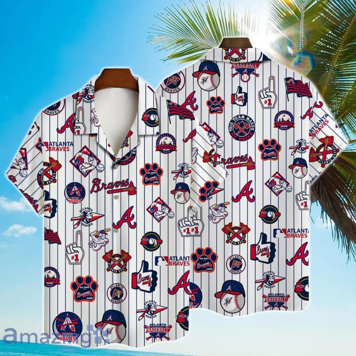 Atlanta Braves Major League Baseball 3D Print Hawaiian Shirt Product Photo 1
