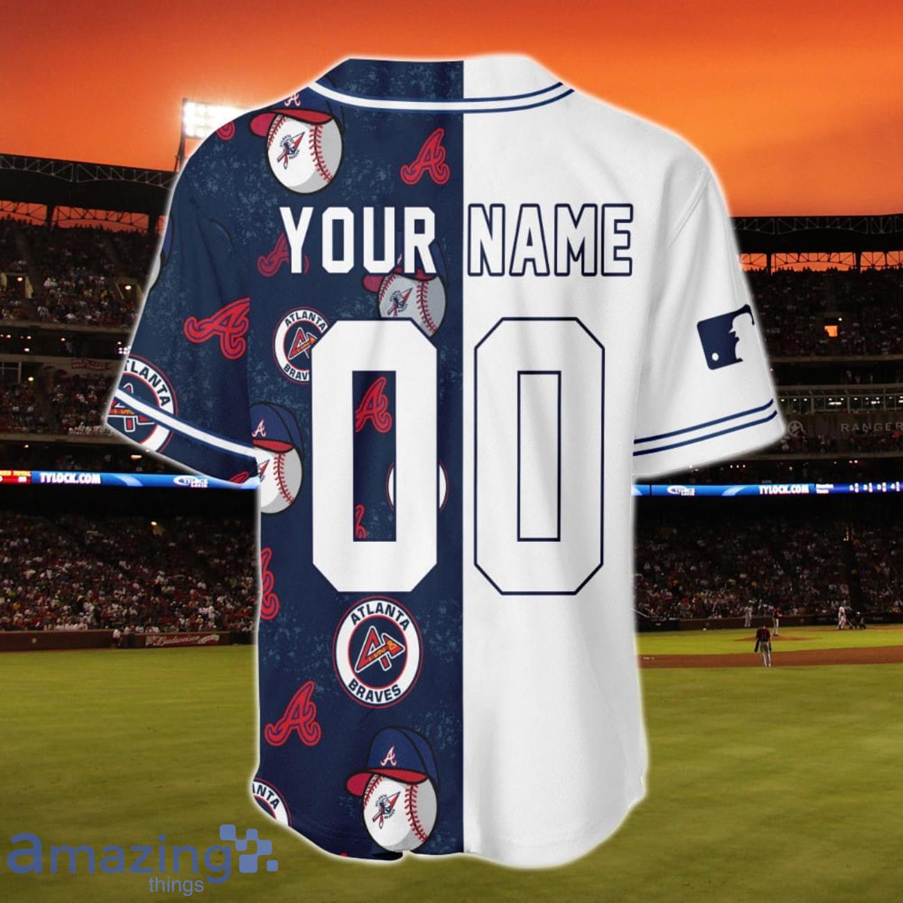 Atlanta Braves MLB 3D Baseball Jersey Shirt For Men Women Personalized