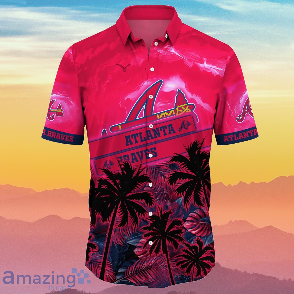 Atlanta Braves MLB Flower Hawaiian Shirt Ideal Gift For Real Fans image Atlanta Braves MLB Flower Hawaiian Shirt Ideal Gift For Real Fans Product Photo 2