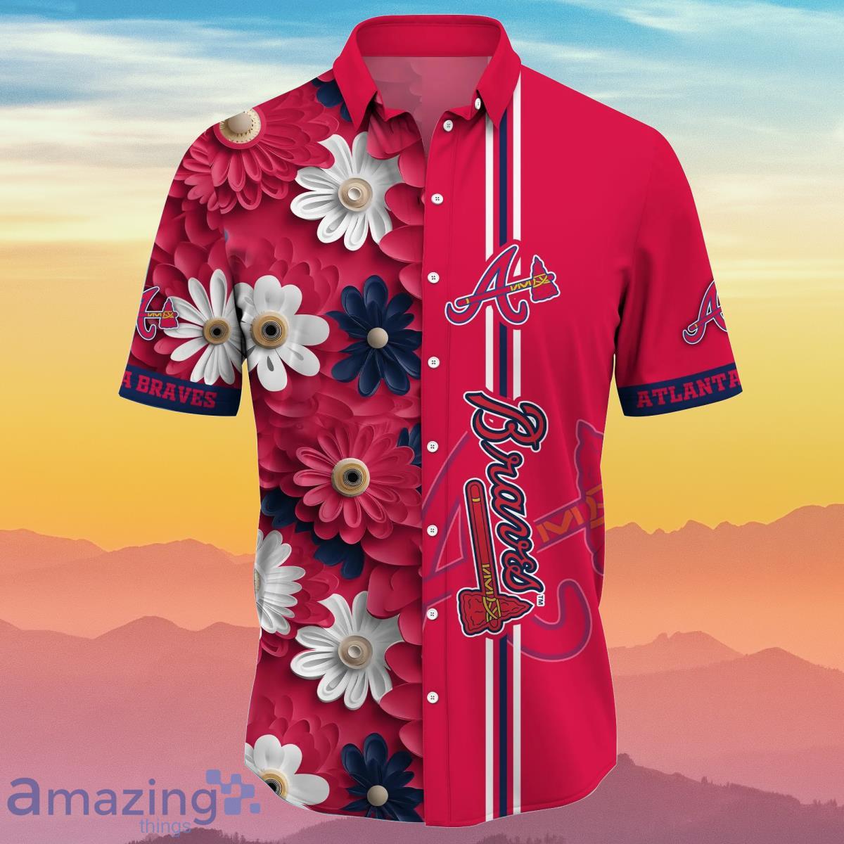 Atlanta Braves MLB Flower Hawaiian Shirt Summer Football Best Gift For Fans