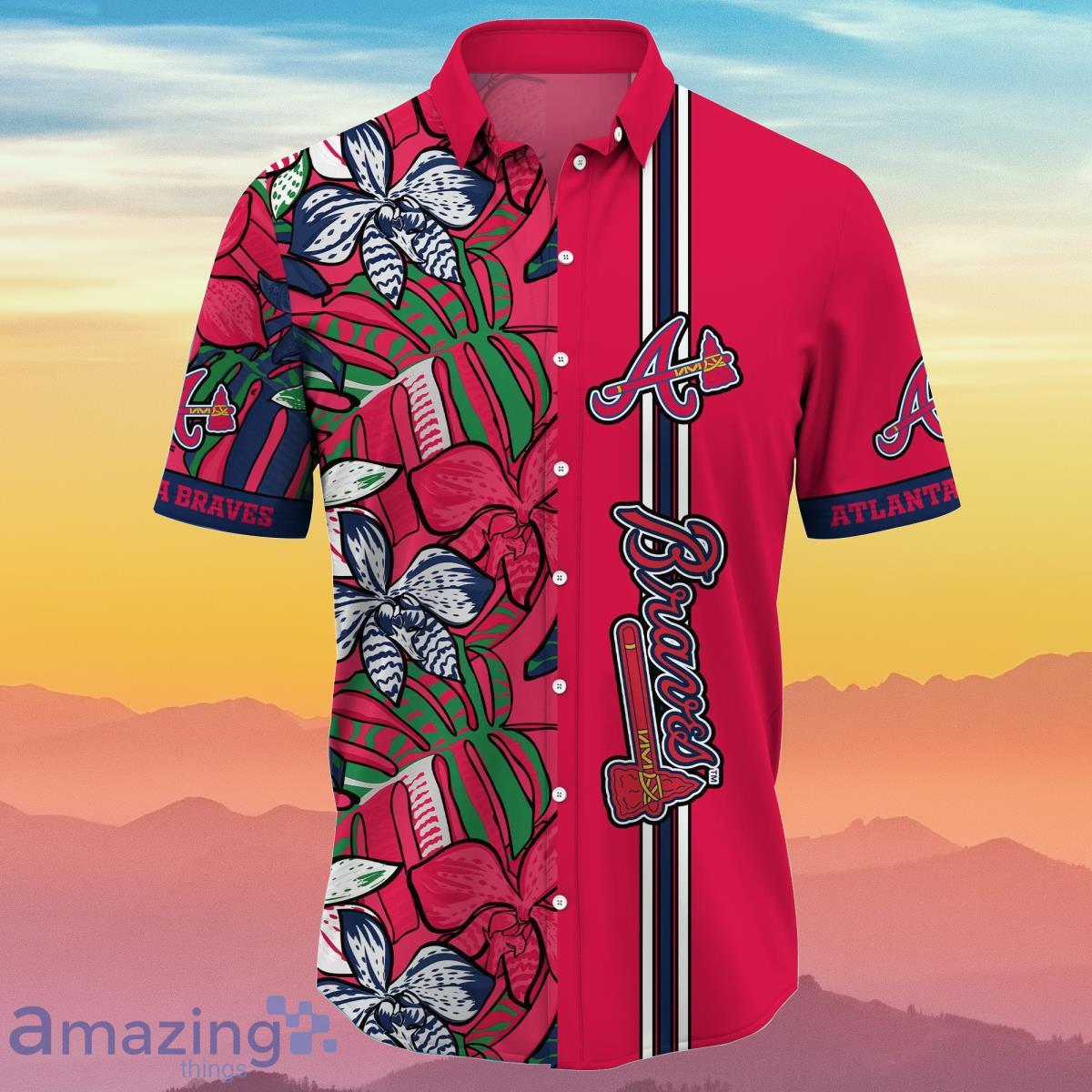 Trending Atlanta Braves MLB Flower Floral Hawaiian Shirt - Owl