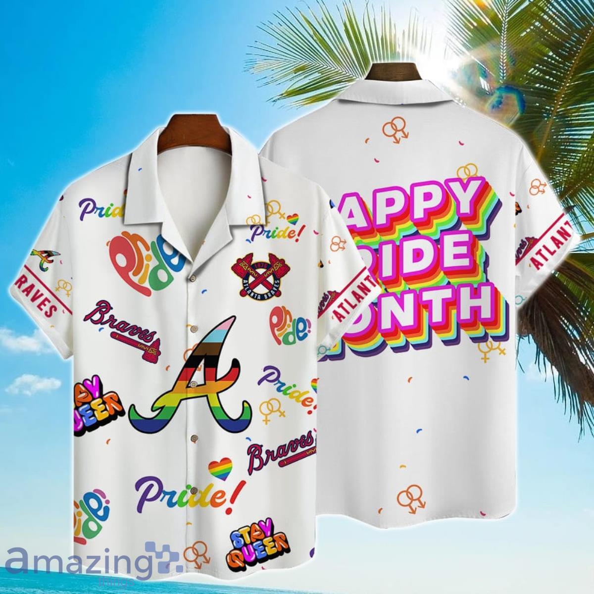 Atlanta Braves MLB Happy Pride Month Hawaiian Shirt