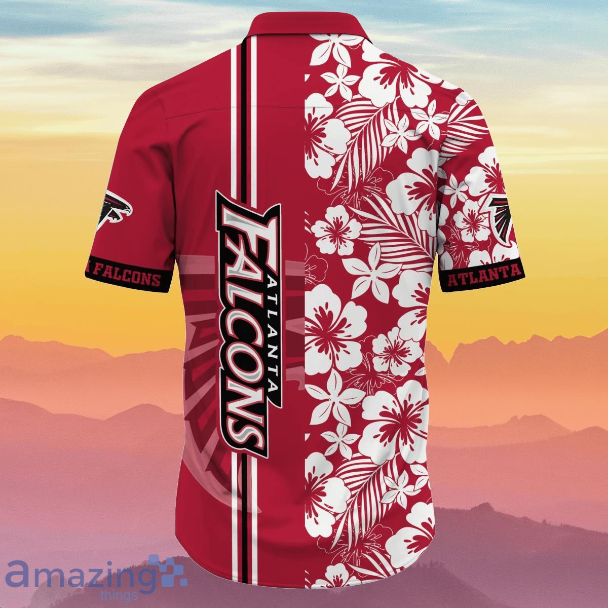 Atlanta Falcons NFL Flower Hawaiian Shirt Summer Football Best Gift For Real Fans image Atlanta Falcons NFL Flower Hawaiian Shirt Summer Football Best Gift For Real Fans Product Photo 3