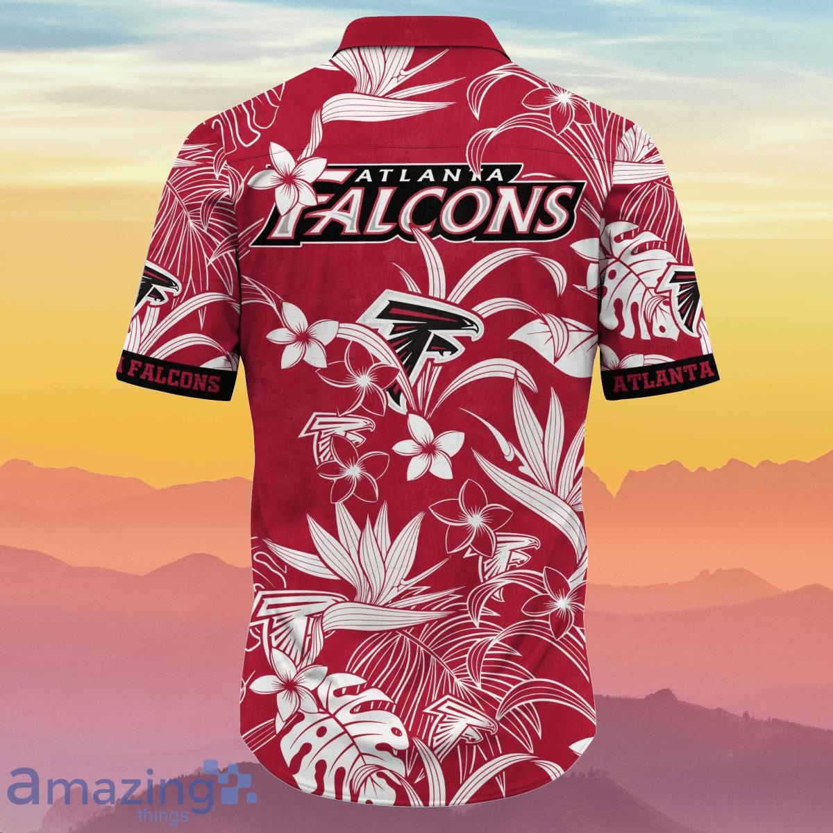 Atlanta Falcons NFL Flower Hawaiian Shirt Summer Football Unique Gift For Real Fans image Atlanta Falcons NFL Flower Hawaiian Shirt Summer Football Unique Gift For Real Fans Product Photo 3